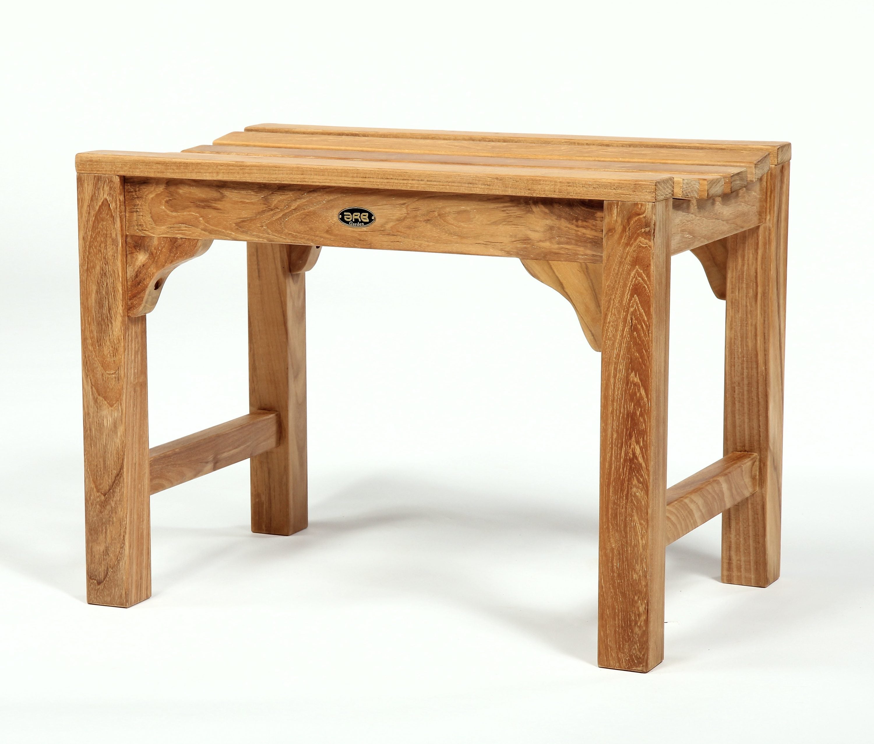 Teak Wood Curved Spa Shower Bench 24"