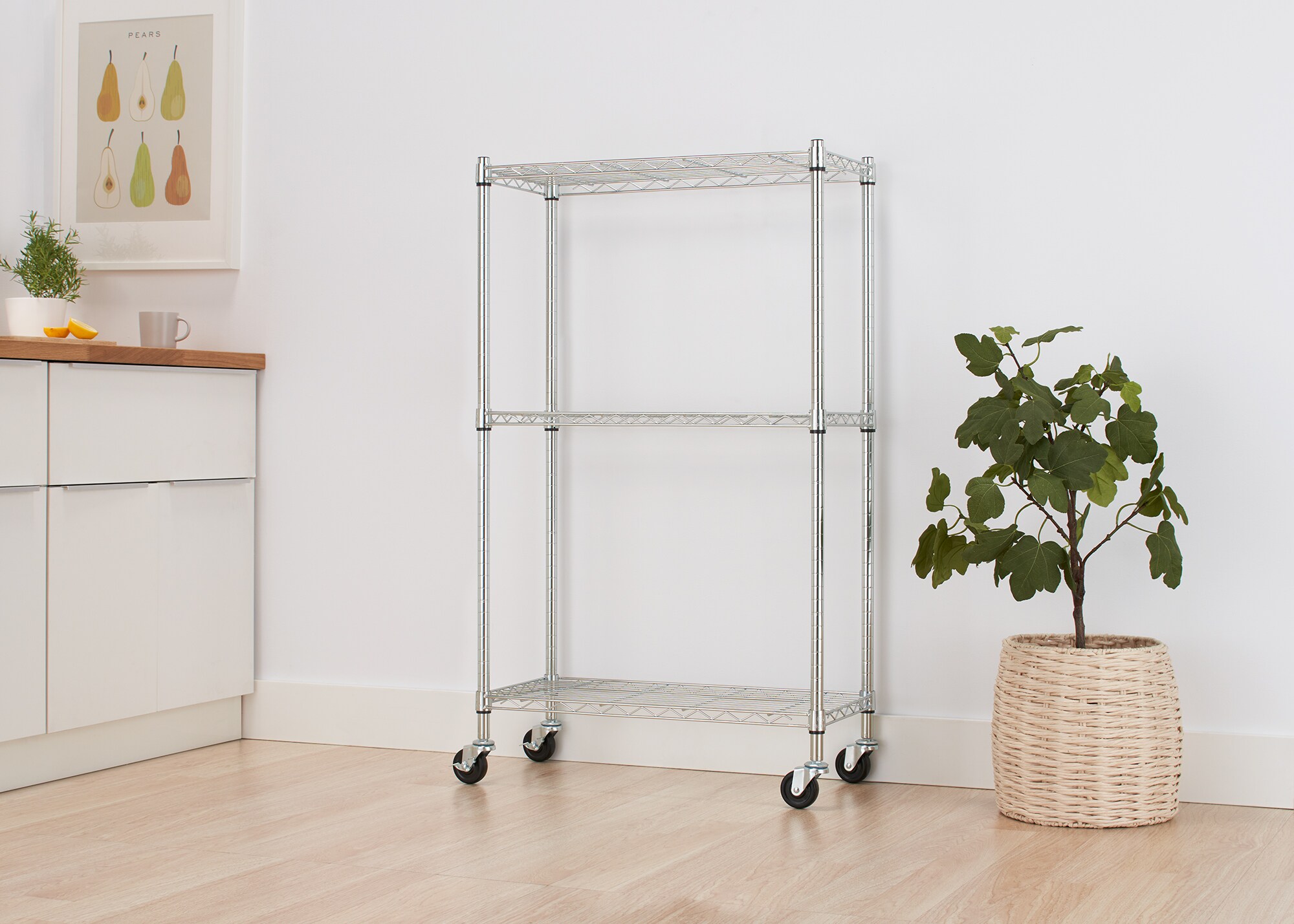 Trinity Basics EcoStorage 5-Tier Pantry Rack - Chrome