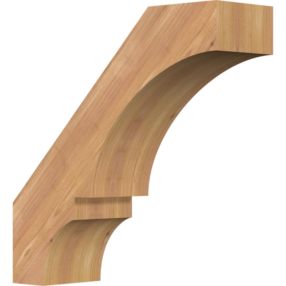 Ekena Millwork BRC06X18X18BOA00SWR 5-1/2-in x 18-in x 18-in Western Red Cedar Unfinished Wood Balboa Smooth Knee Brace