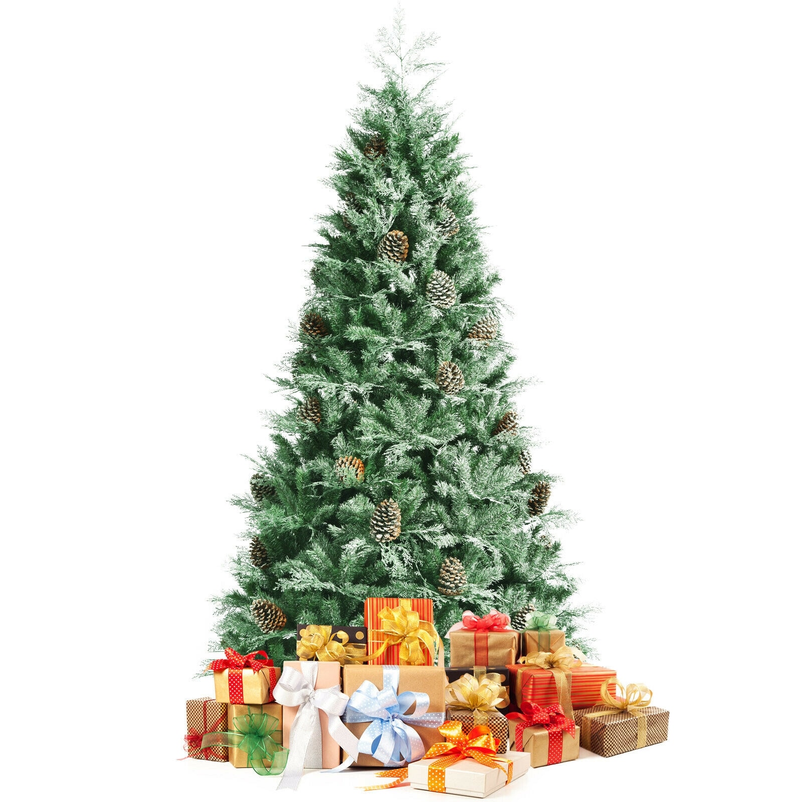 Forclover HYC-CM456 7-ft Flocked Artificial Christmas Tree