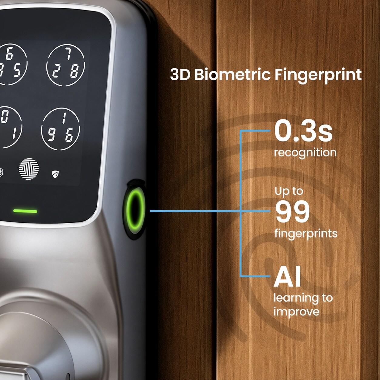 Etokfoks LET3QT8BU Electronic-Door-Locks - View #4