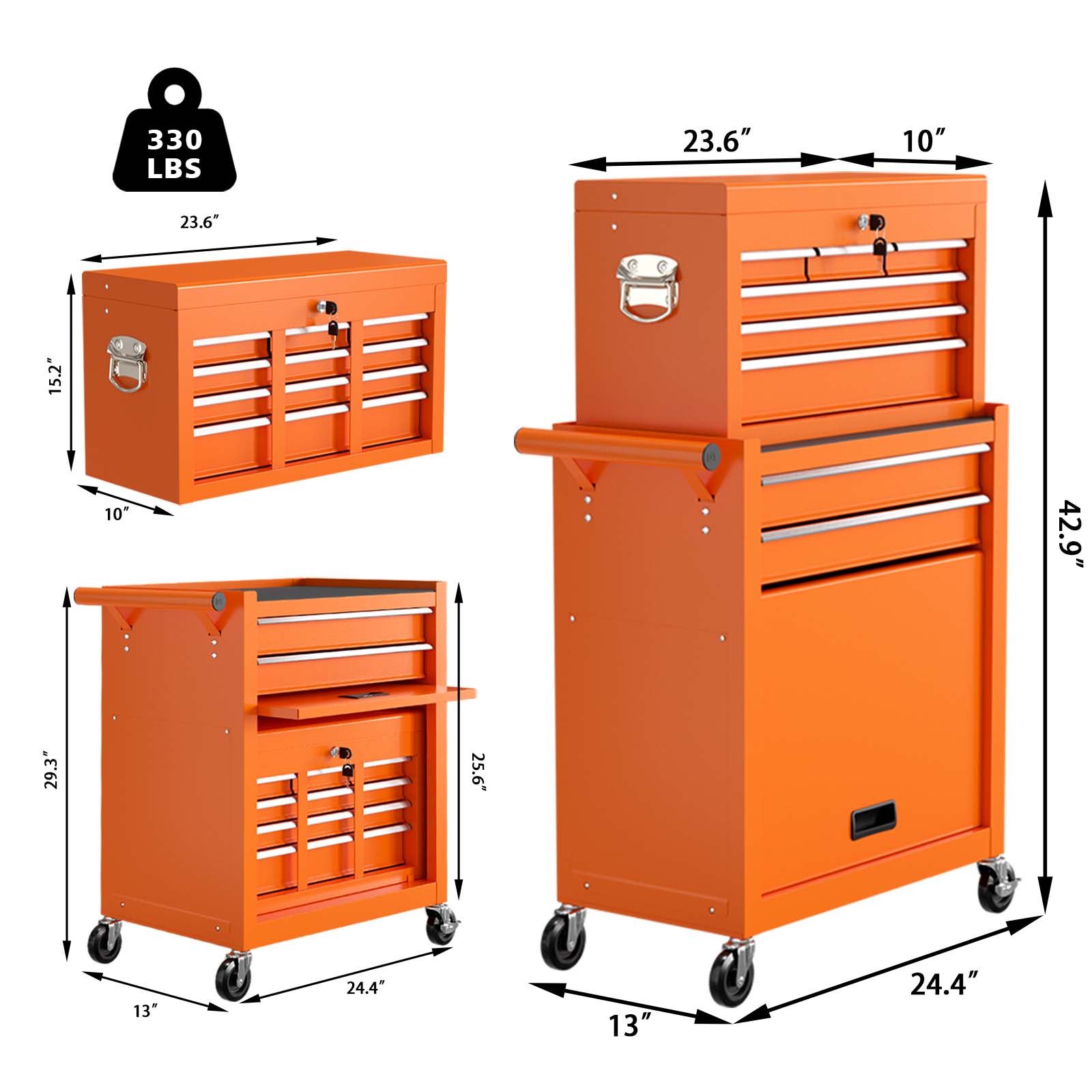 RaDEWAY TH111208-ORG Tool-Cabinets - View #3