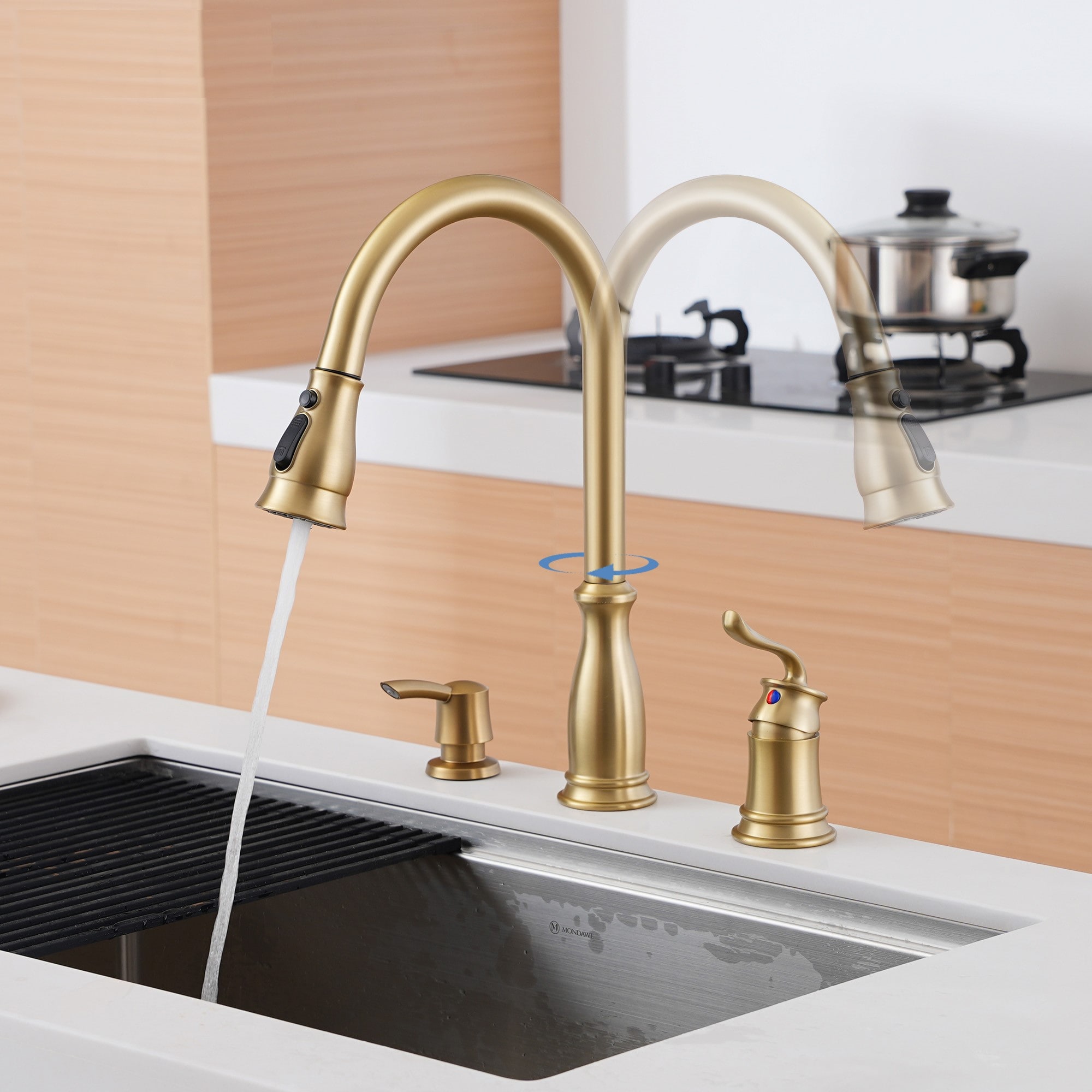 Mondawe MO-DT89001LSJ Kitchen-Faucets - View #4