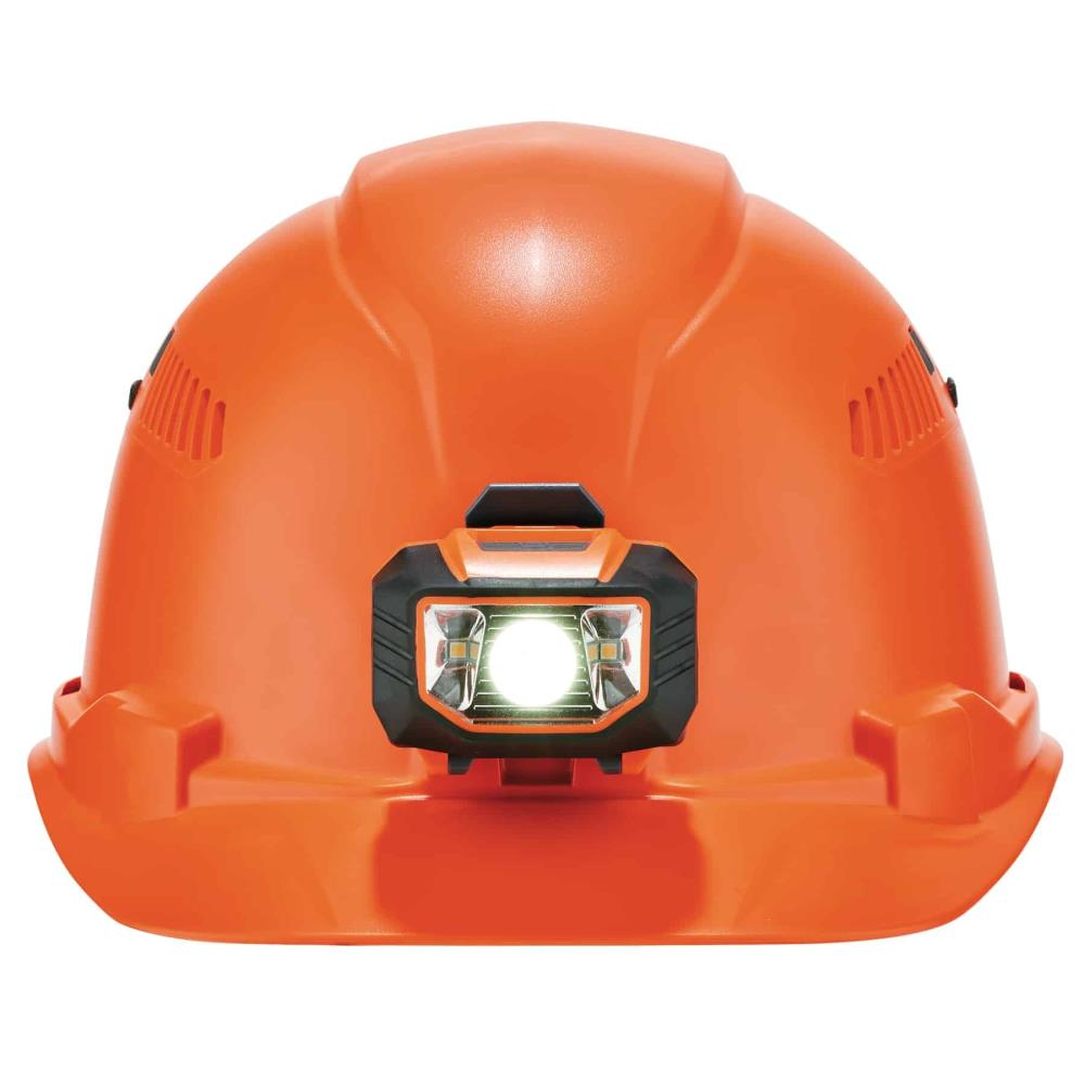 Skullerz Quick Adjusting Ratchet Orange Hard Hat in the Hard Hats