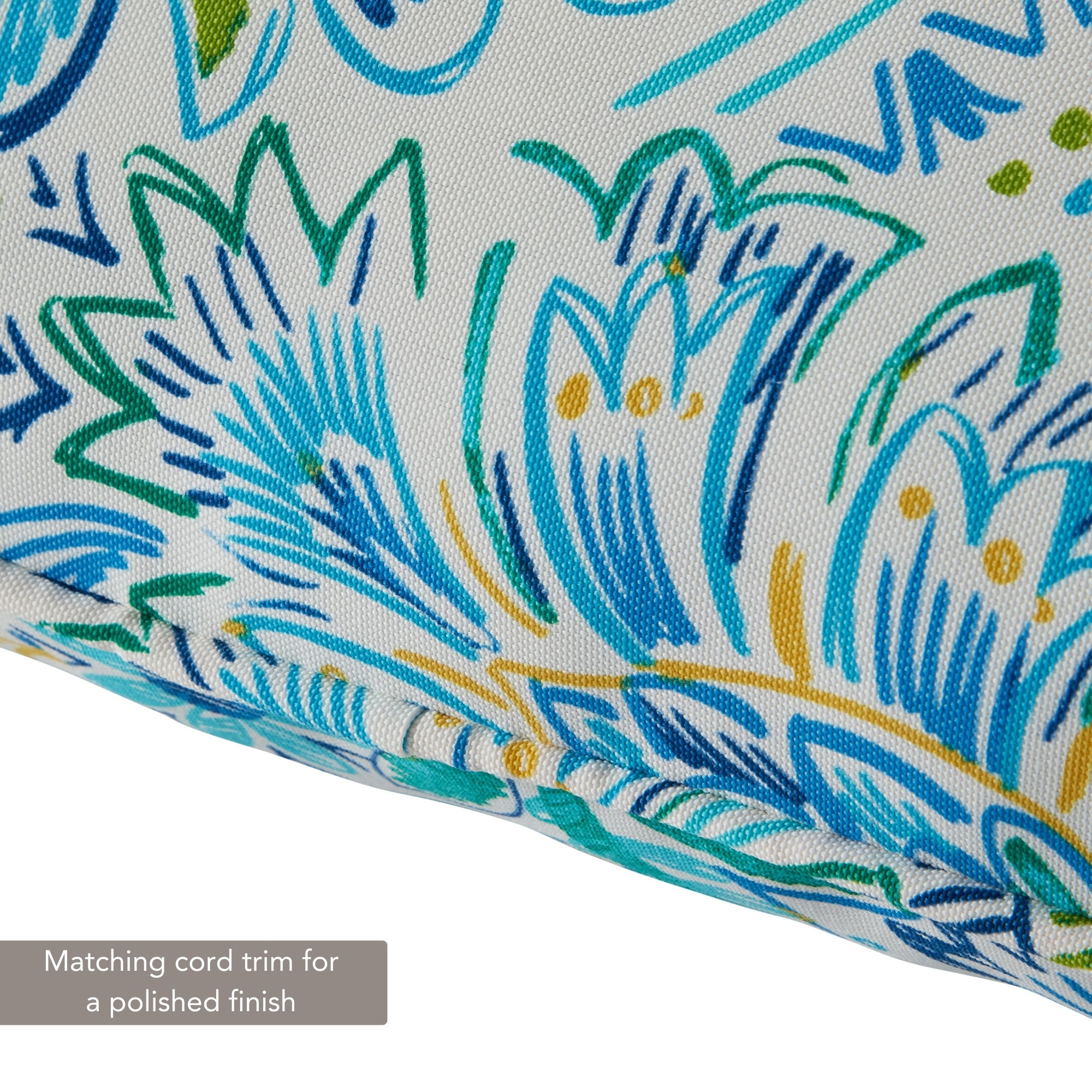 Baltic Paisley 24" x 24" Deep Seat Cushion Set with Polyester Fabric