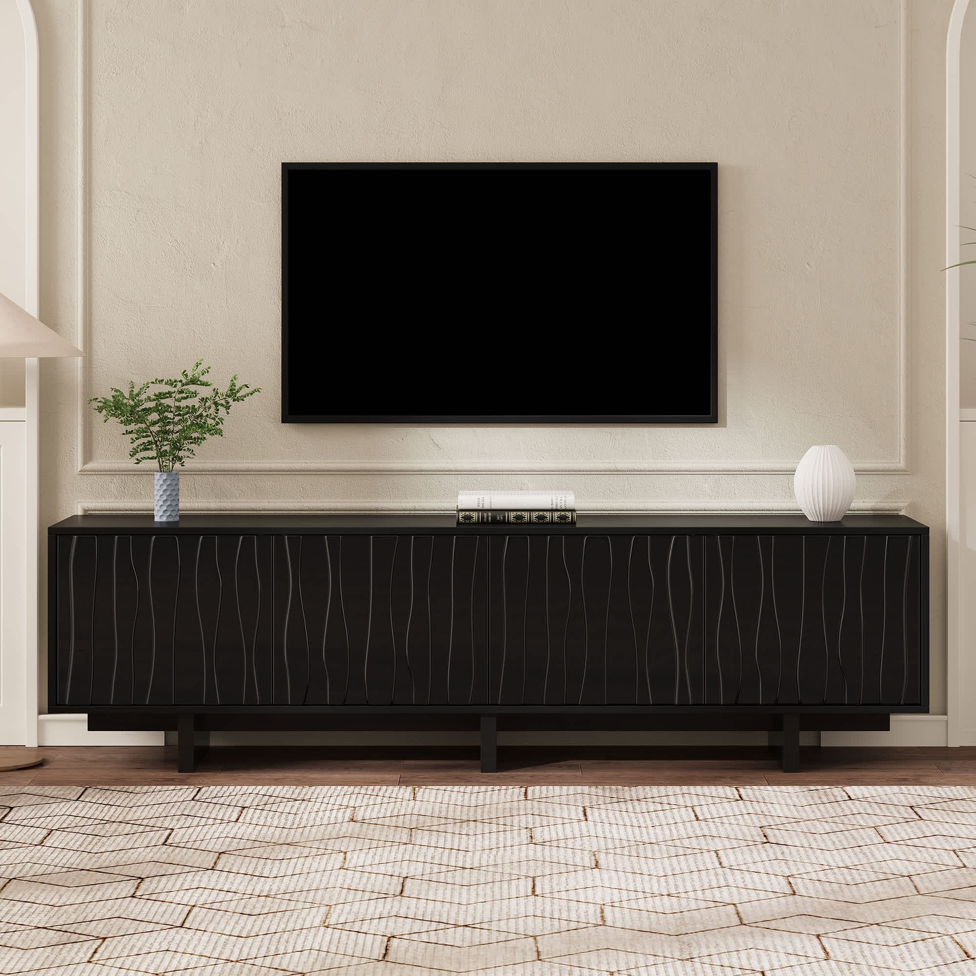 テレビ WALL TVSTAND anataIRO LARGE TYPE WALL SevenStand A2 Large Type – Rolling TV Stand for 45–80 Inch