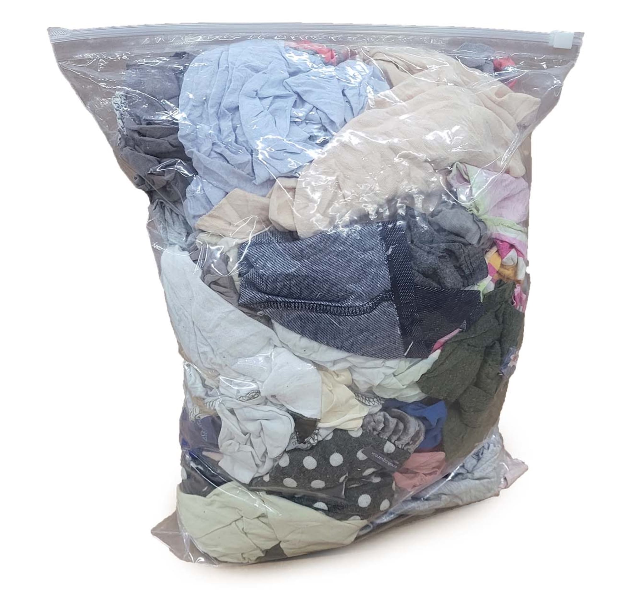 T-shirt Rags Bulk Recycled Mixed Colors 25 Pound Box