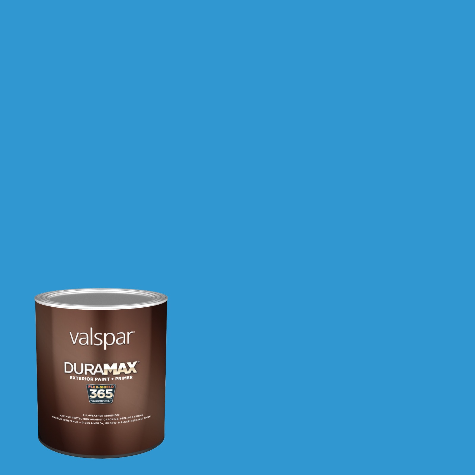 Valspar 4008-10B-336711 Duramax Semi-gloss Blue Burst 4008-10B Latex Exterior Paint + Primer ( 1-quart )