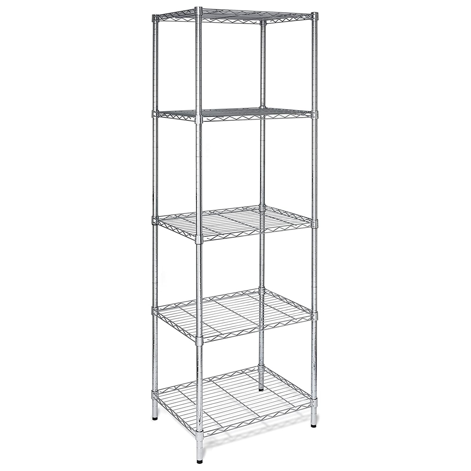 Winado Steel Heavy Duty 5-Tier Utility Shelving Unit (21.65-in W x 17. ...