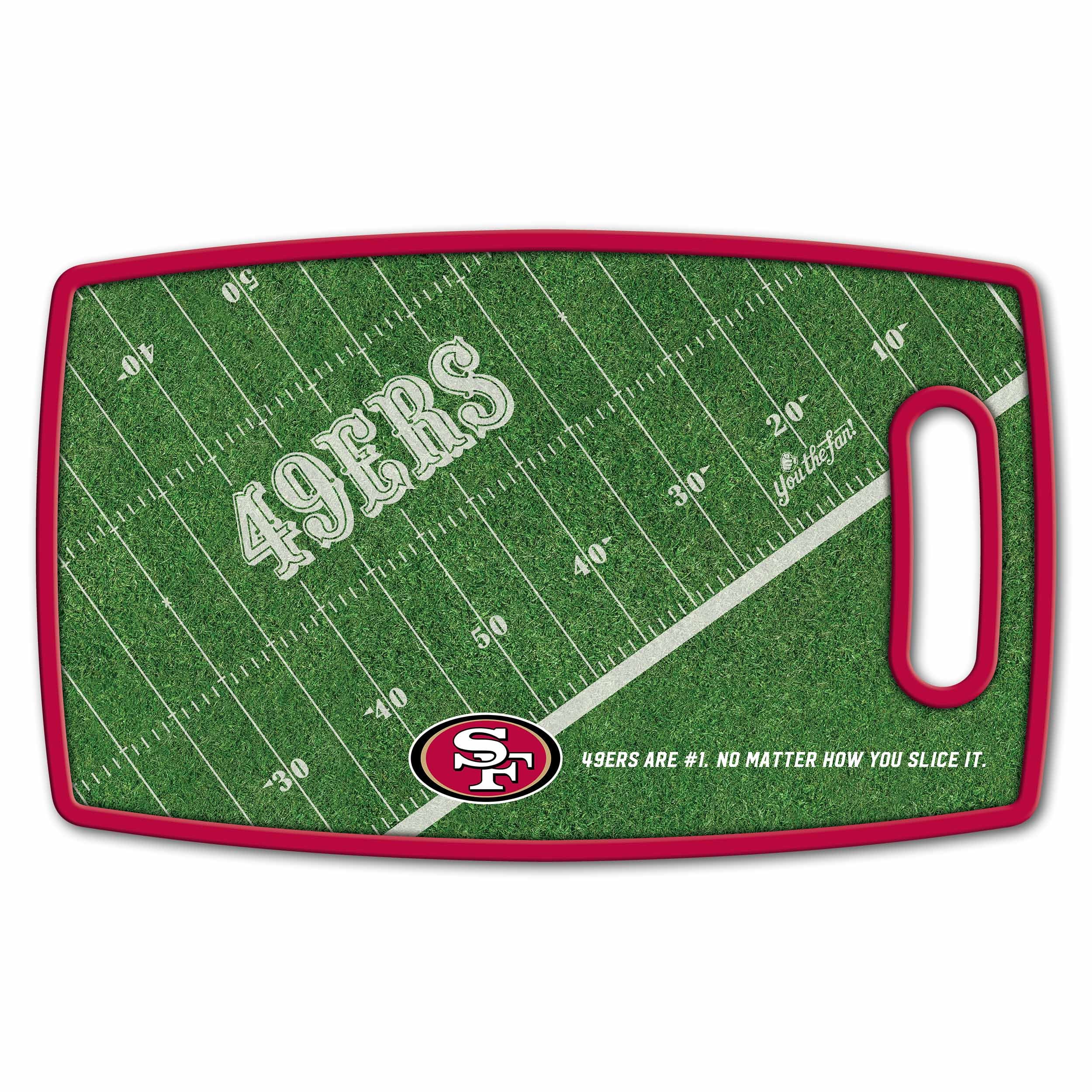 Sportula San Francisco 49ers Retro Series Cutting Board 9-in L x 14.5-in W  Plastic Cutting Board in the Cutting Boards department at