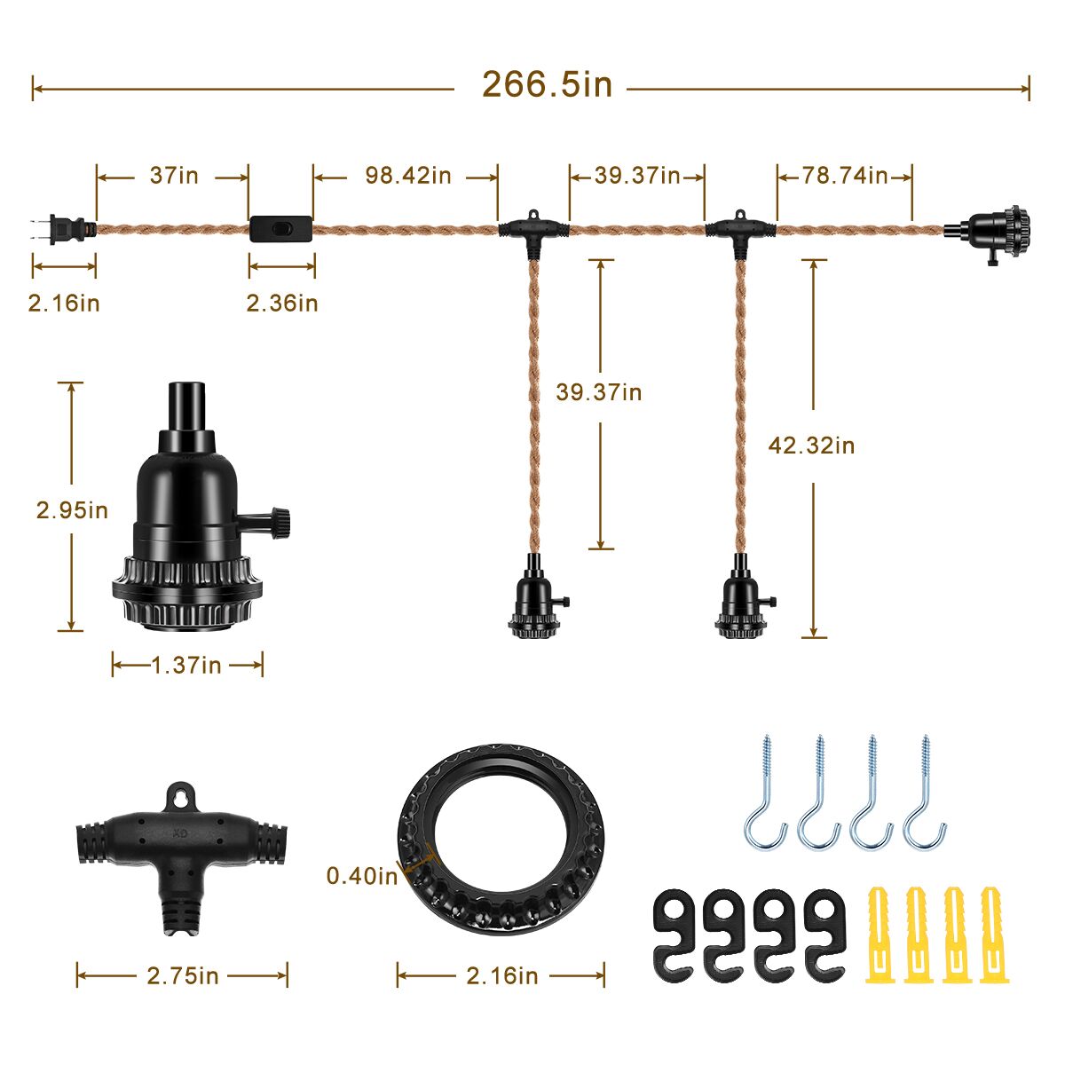 YANSUN L-MS02E26AC Pendant-Lights - View #4