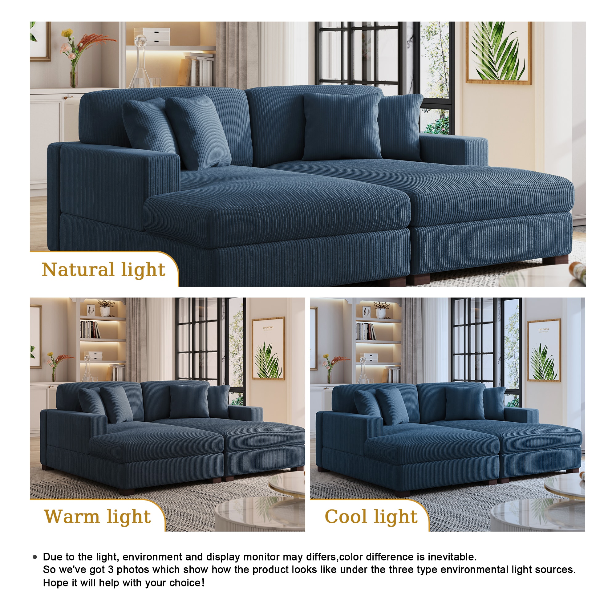 Dreamsidea CS7-NAV-CL-CR Sofas-Loveseats - View #4