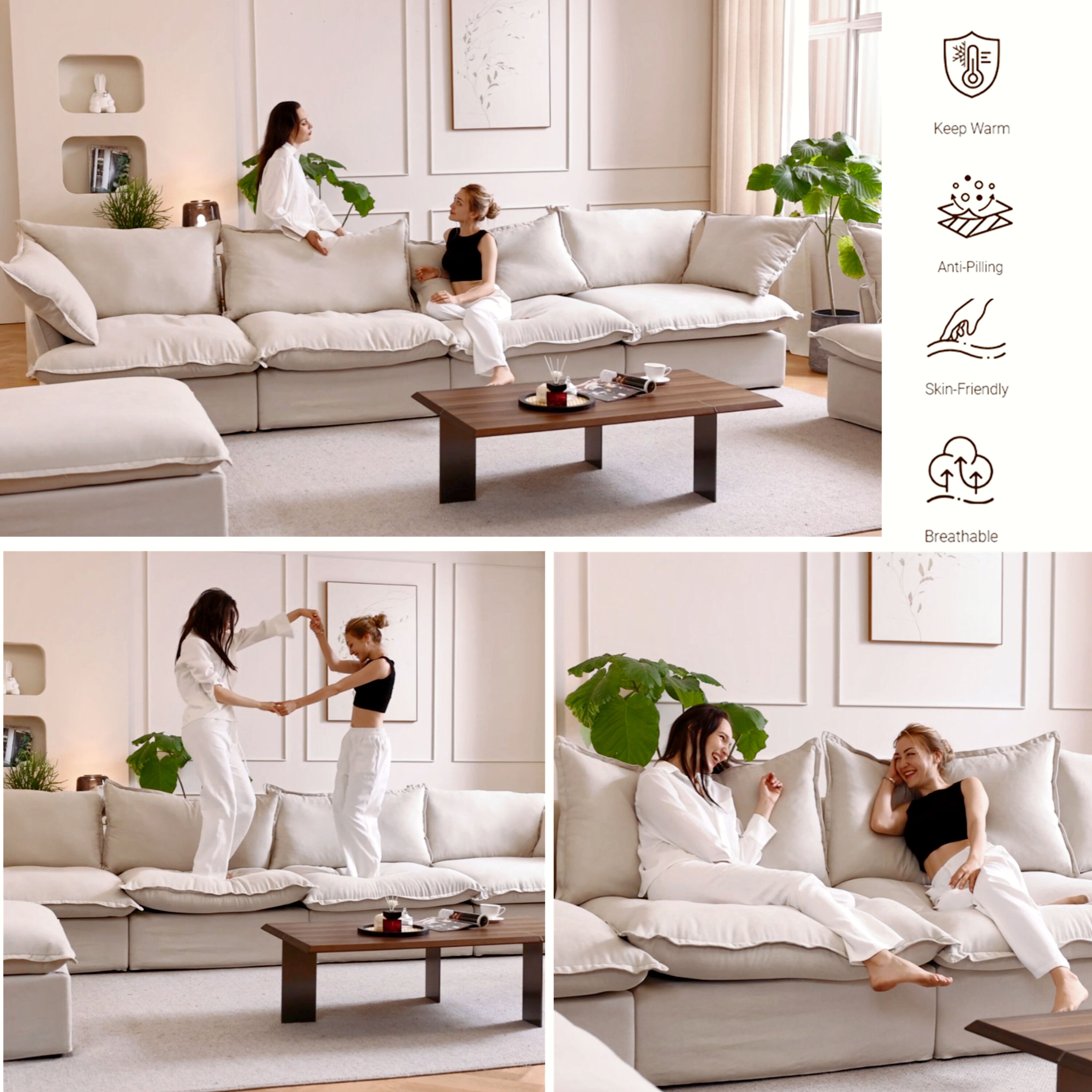 BuotiqHom DH-S5-120BE Sofas-Loveseats - View #3