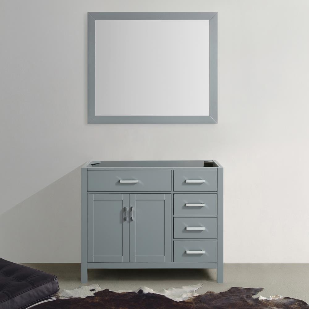 Beaumont Decor Hampton 42-in Gray Bathroom Vanity Cabinet