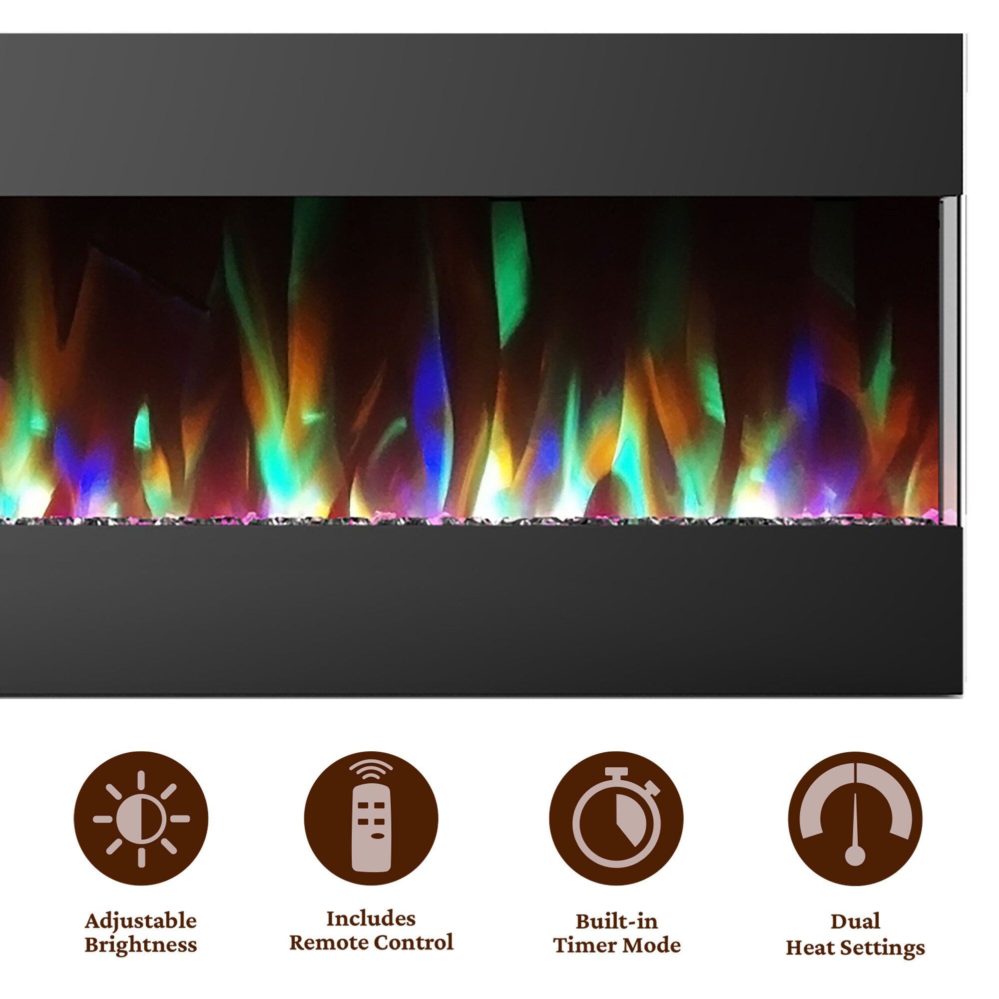 Cambridge CAM50RECWMEF-1BLK Electric-Fireplaces - View #2