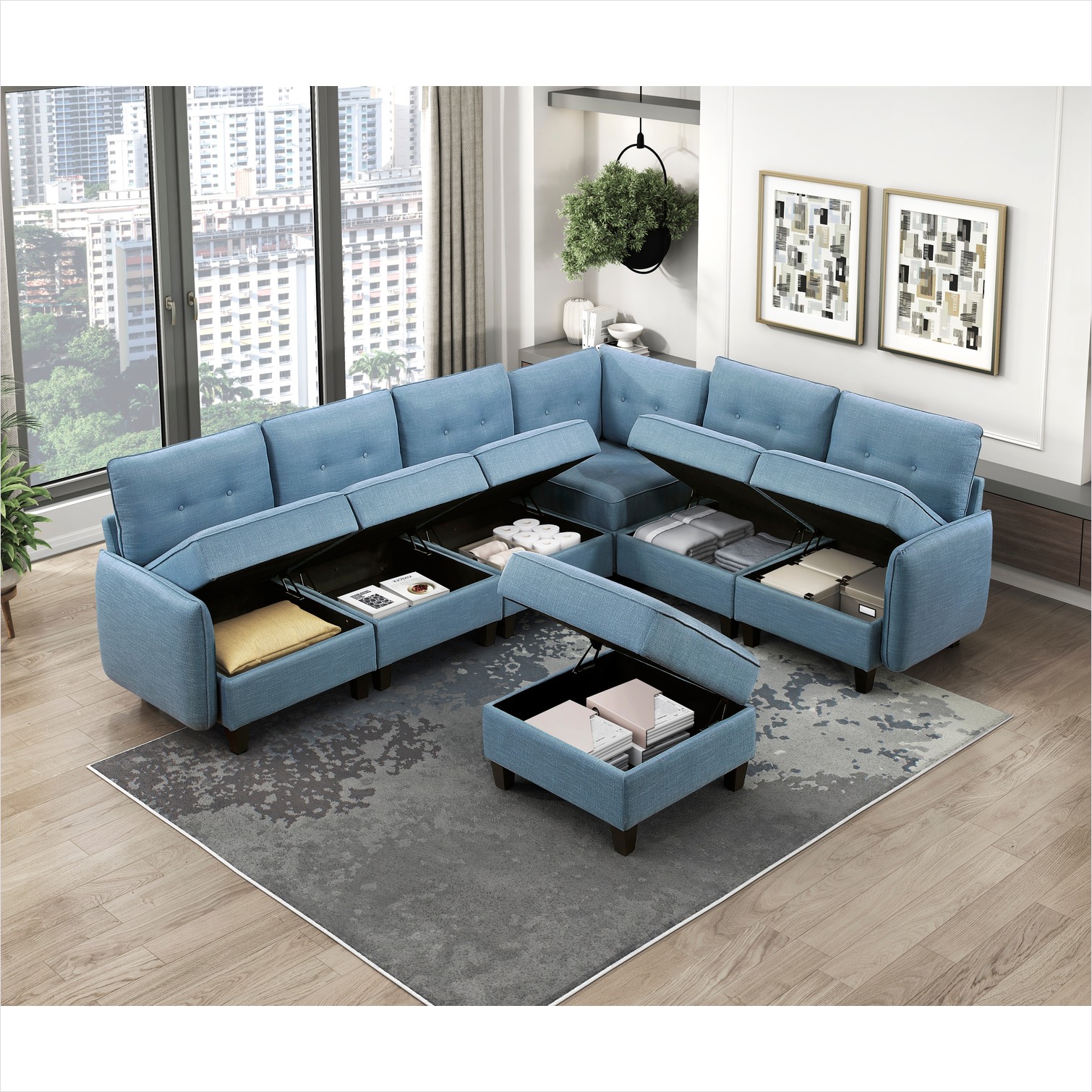 SunJet XWFB93BX3PA5 Indoor-Ottomans - View #2