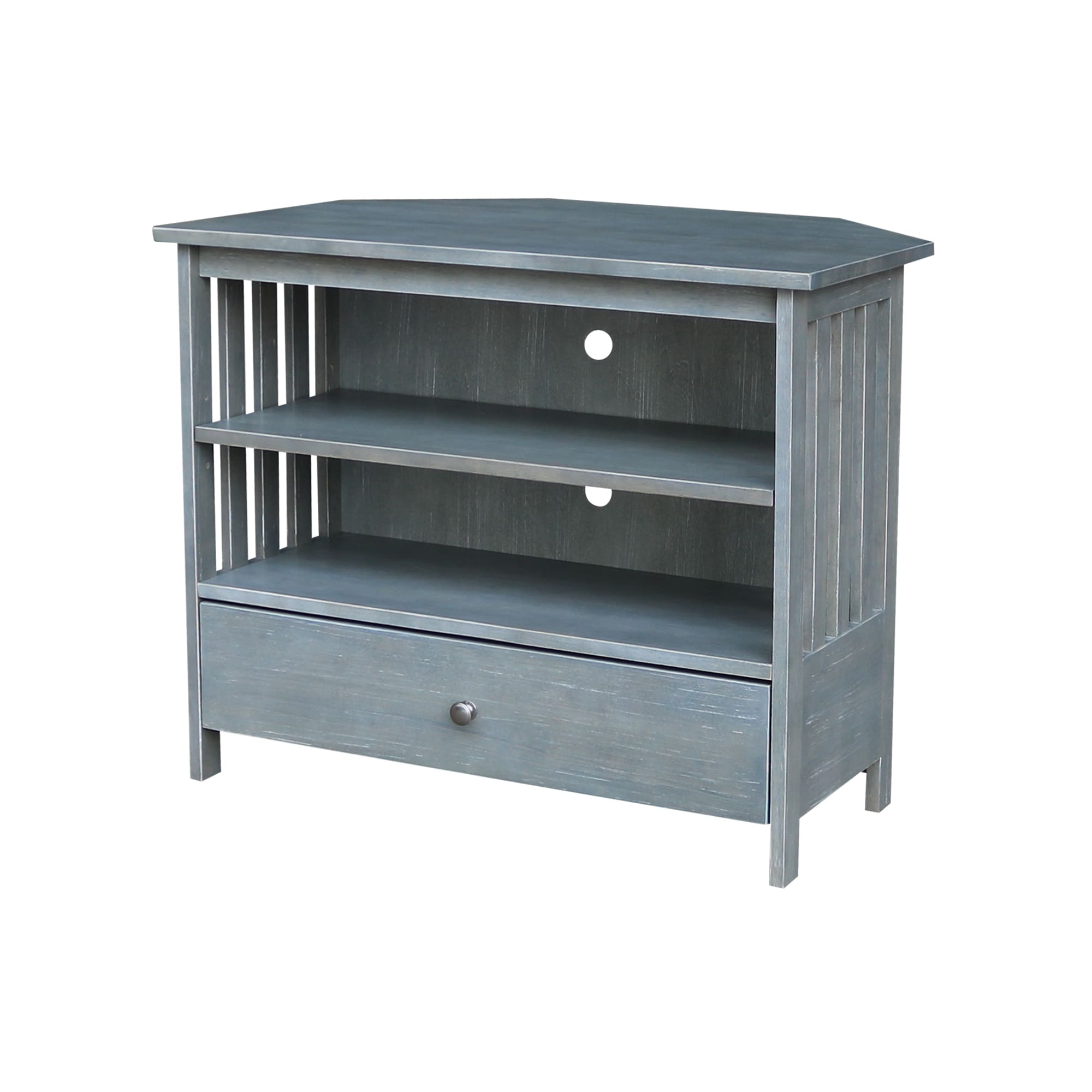 International Concepts TV105-27 Traditional Heather Gray TV stand ( Accommodates TVs up to 40-in )