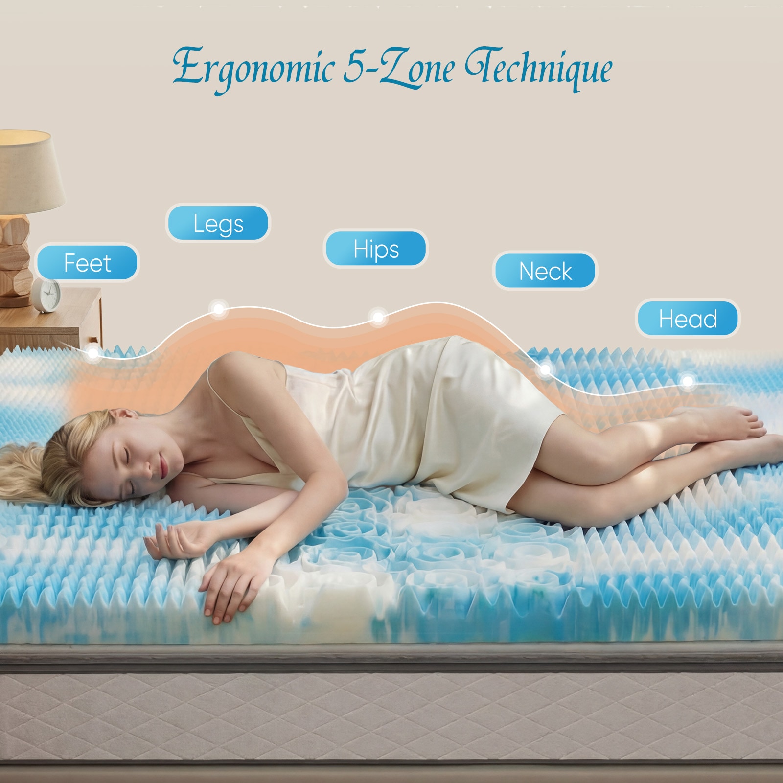 Sweetcrispy L-DB-BDV5QGM-2QBU Mattress-Covers - View #2