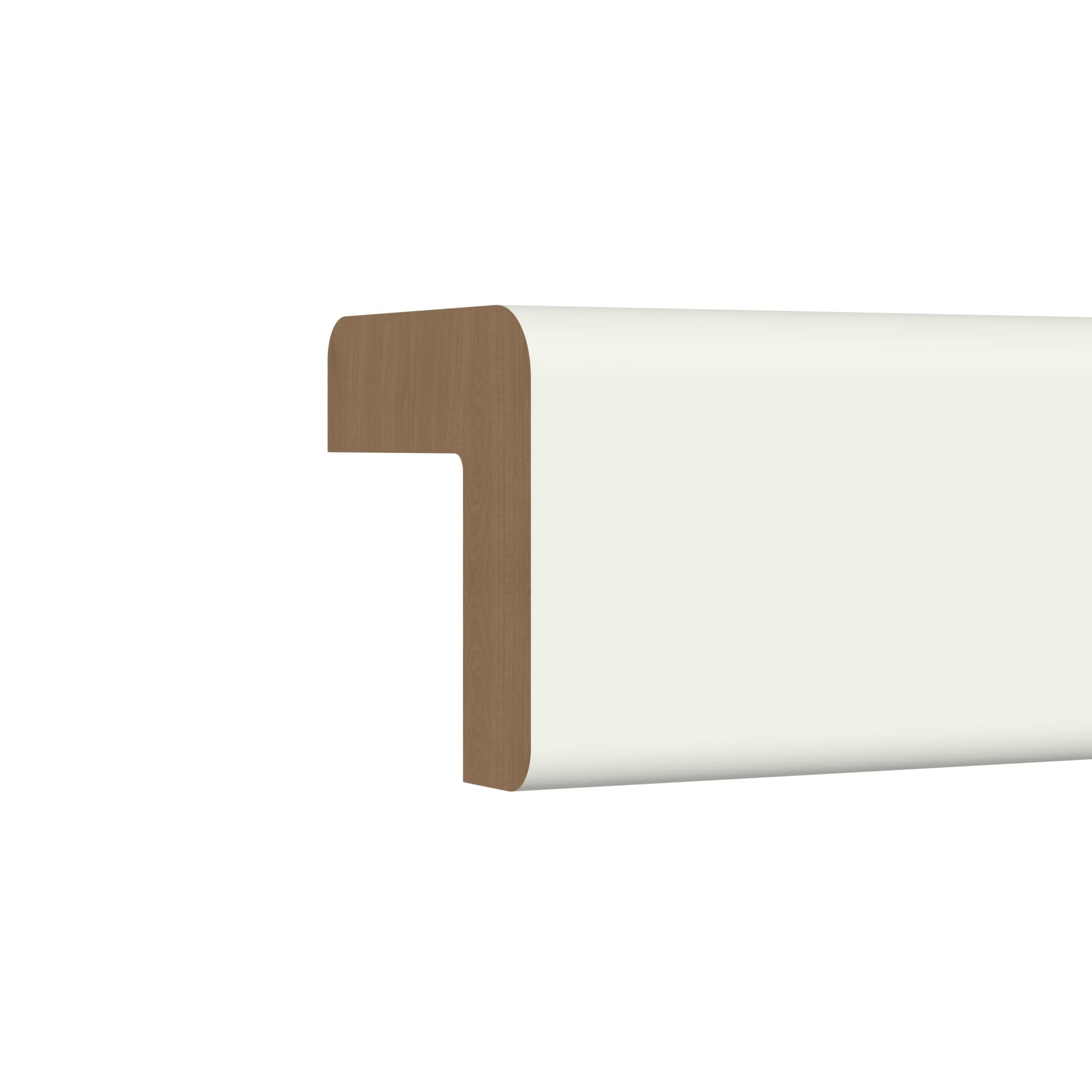 KraftMaid Momentum - Deveron Outside Corner Moulding 96-in W x 0.81-in H x 0.81-in D Dove White P...