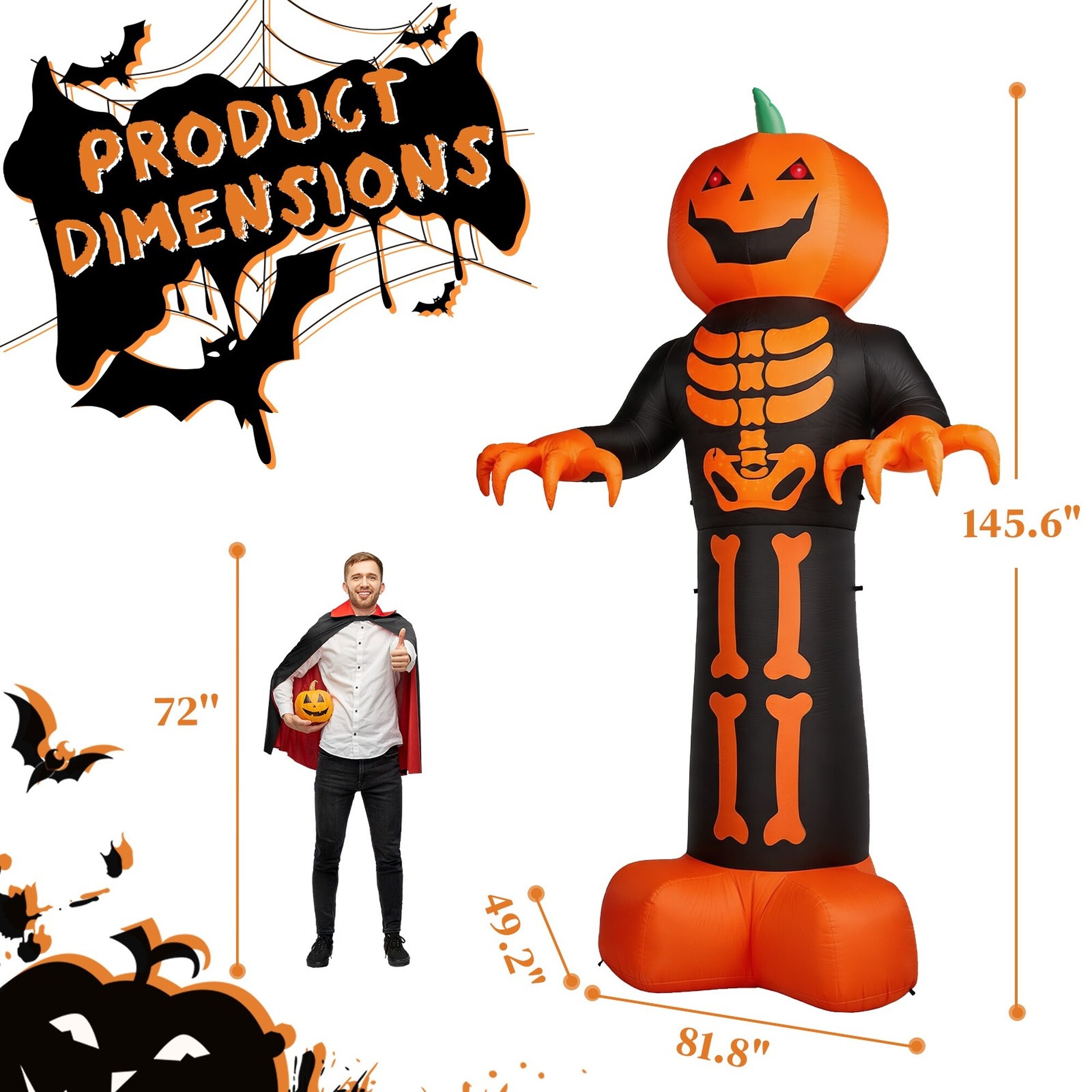 Wudkey L4-SZ8U5V Table-Halloween-Decor - View #2