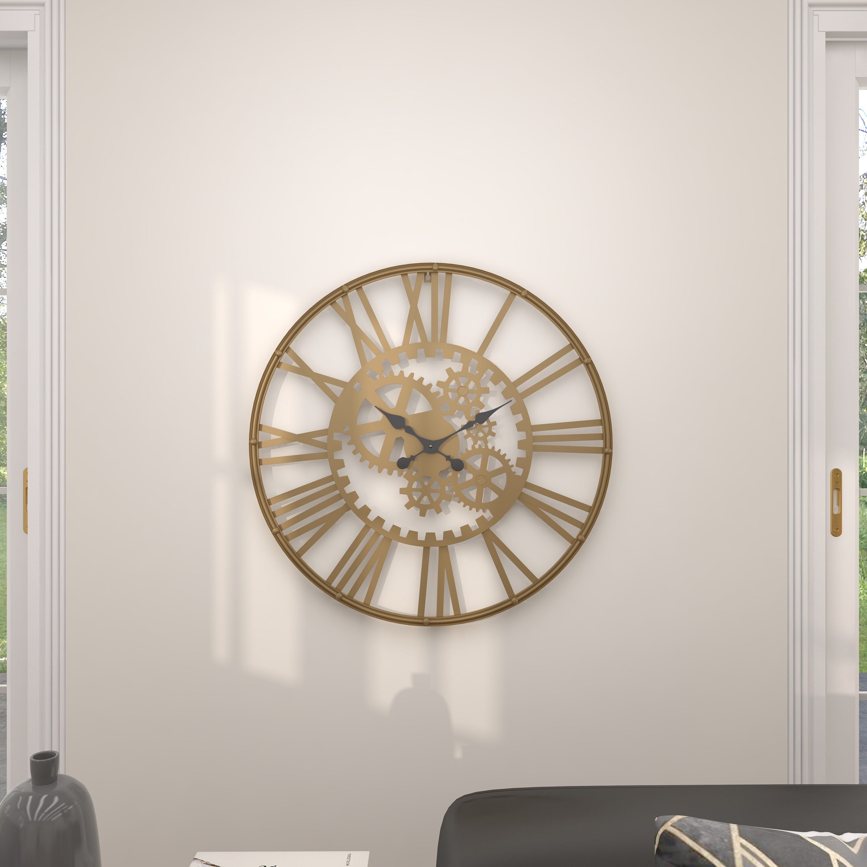 CosmoLiving by Cosmopolitan 52568 Indoor-Outdoor-Clocks - View #5