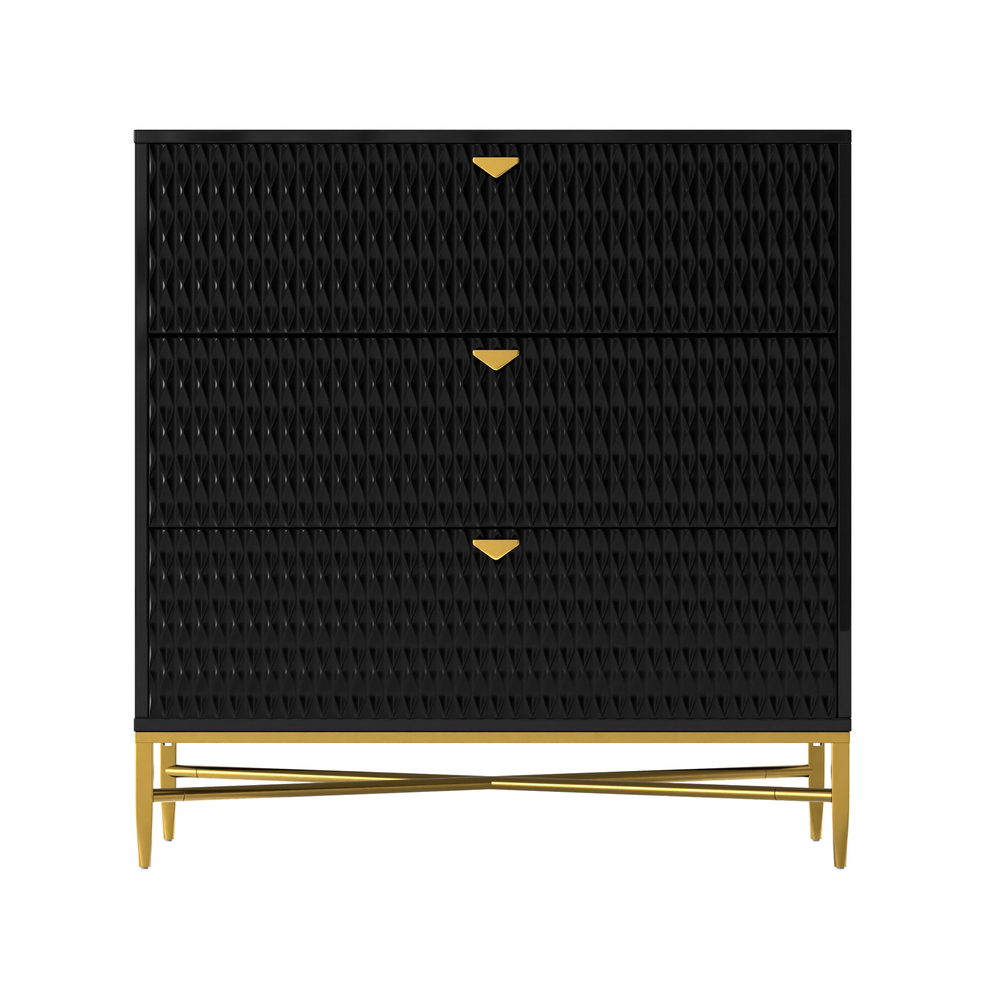 GZMR GZJH022-014BK 31.4-in W Black Accent Cabinet