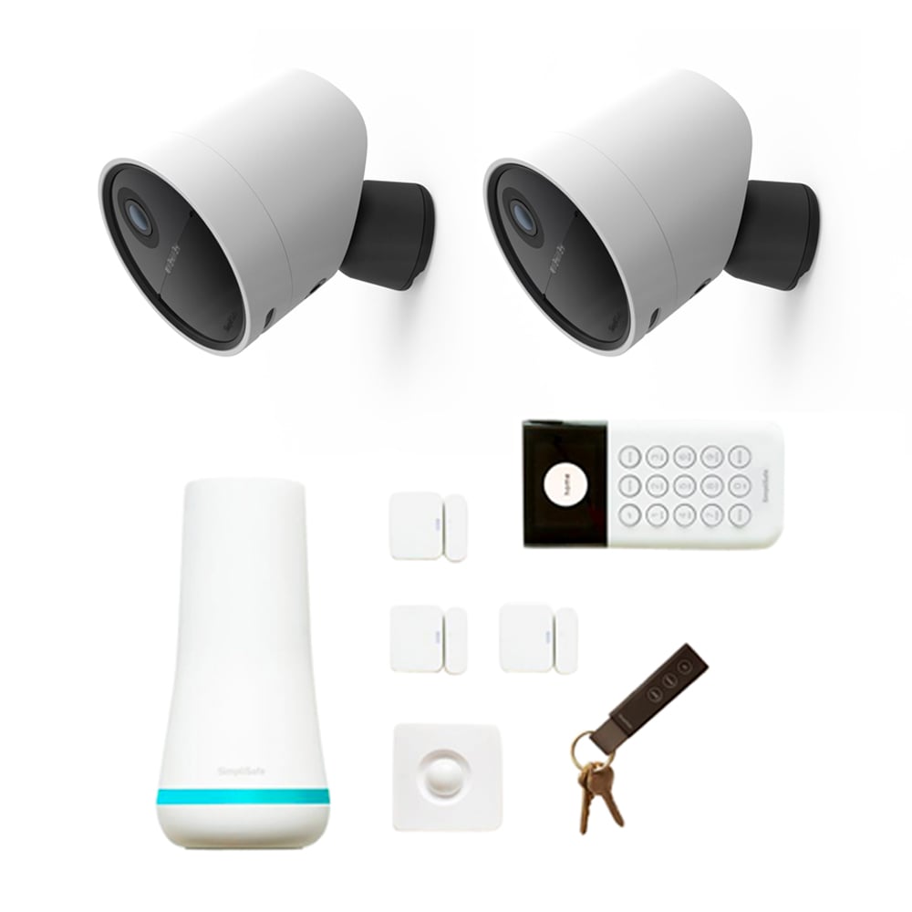 SimplySmart Home Secure: Wire-Free Whole Home Security Ceiling Camera &  System