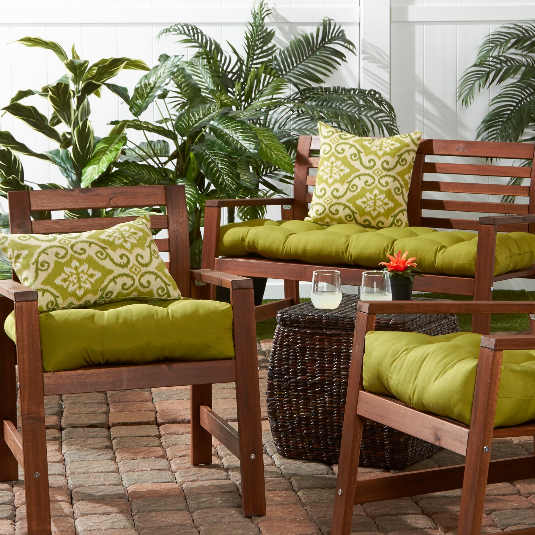Greendale Home Fashions OC4800-KIWI Patio-Furniture-Cushions - View #6