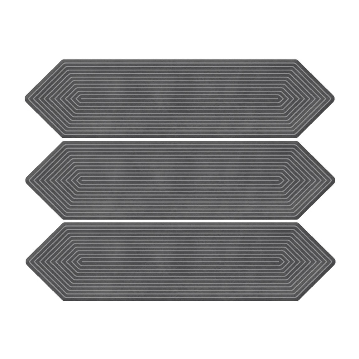 Giorbello G2113-D Decor Shadow 3-in x 12-in Glazed Ceramic Subway Wave Floor and Wall Tile (5-sq. ft/ Carton)