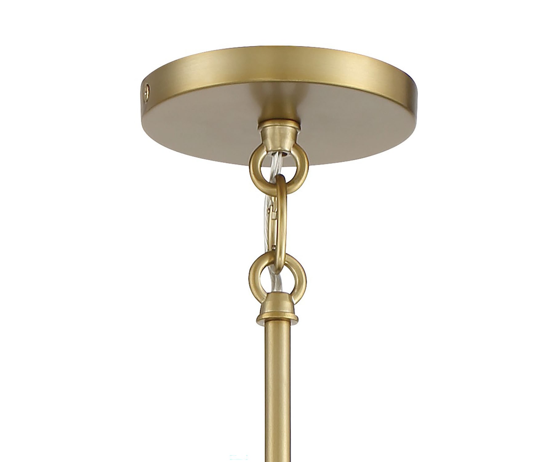 Mini Baldwin Park 4-Light Chandelier in Coal and Soft Brass with Crystal Ribbed Glass