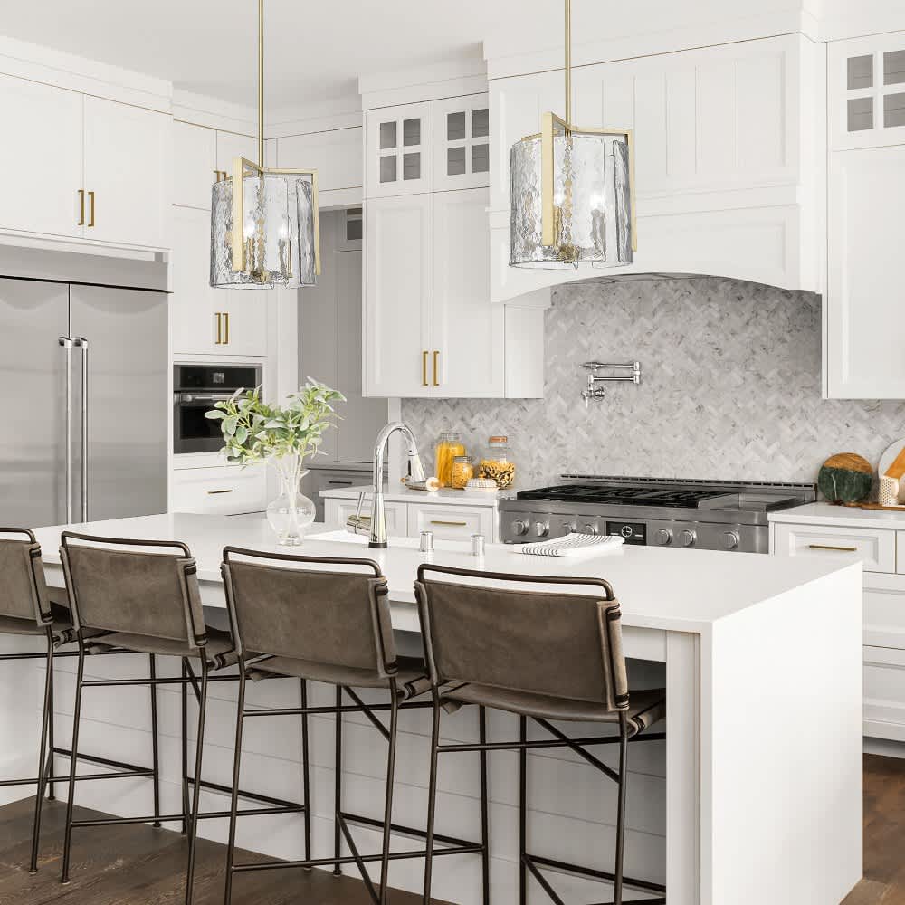 Golden Lighting A-GL-3164-3P BCB-HWG Pendant-Lights - View #3