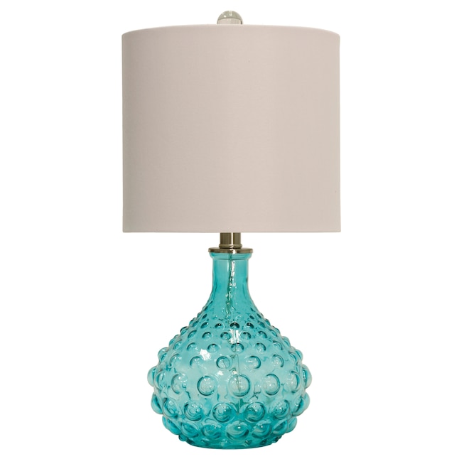 Table Lamp With Fabric Shade, Blue Standing Lamp Shade
