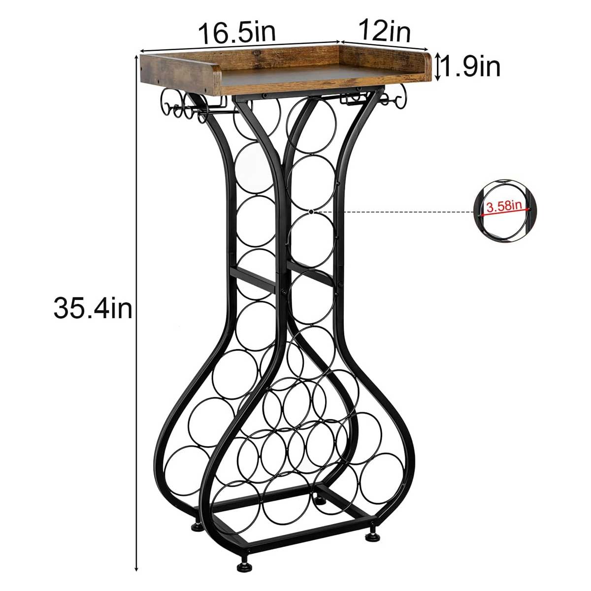 Aoibox LABWR006 Wine-Racks - View #5