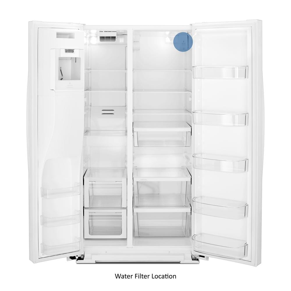 Whirlpool 28.4-cu ft Side-by-Side Refrigerator with Ice Maker, Water ...