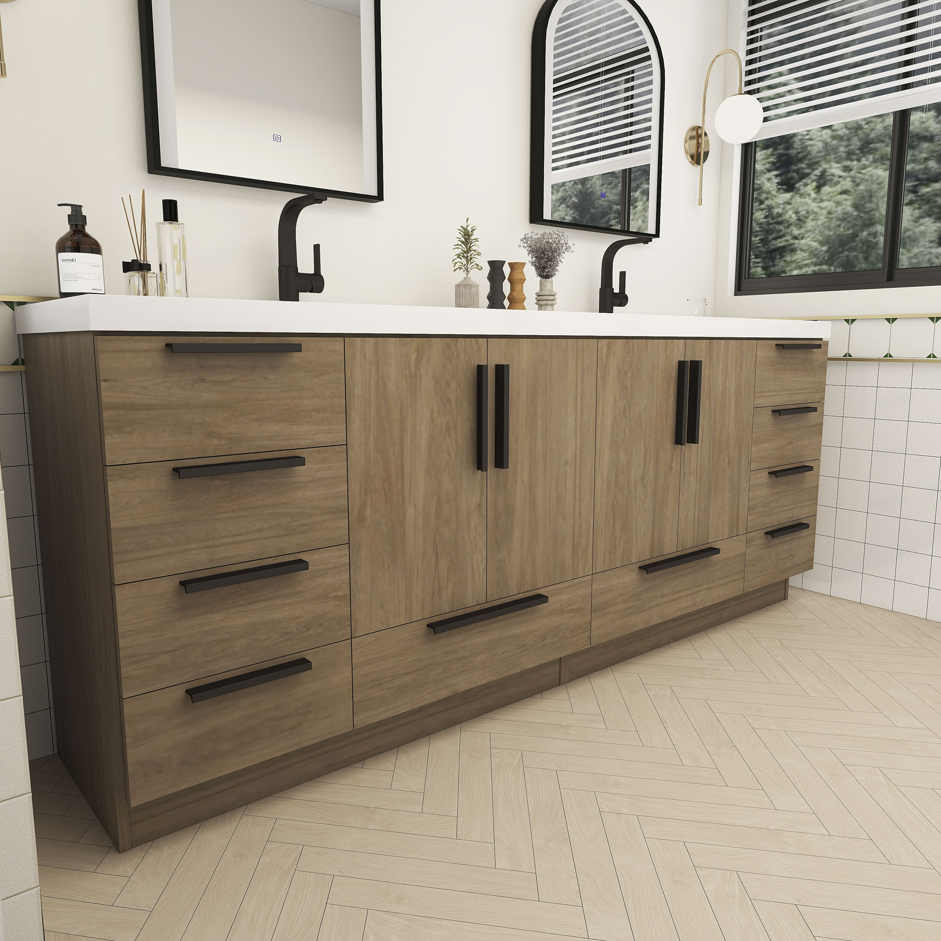 BV Better Vanity CARLA84D-WO Bath-Vanity-Combo - View #3