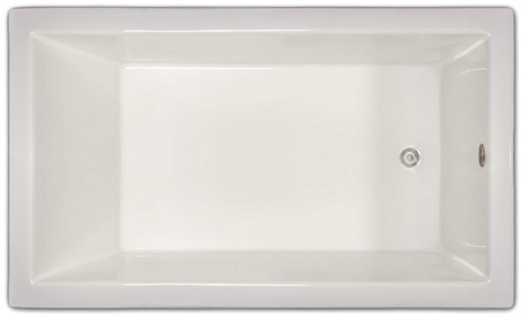 Home and Garden LPI18-S 36-Inches x 60-Inches White Acrylic Rectangular Drop-in Soaking bathtub ( Reversible Drain )