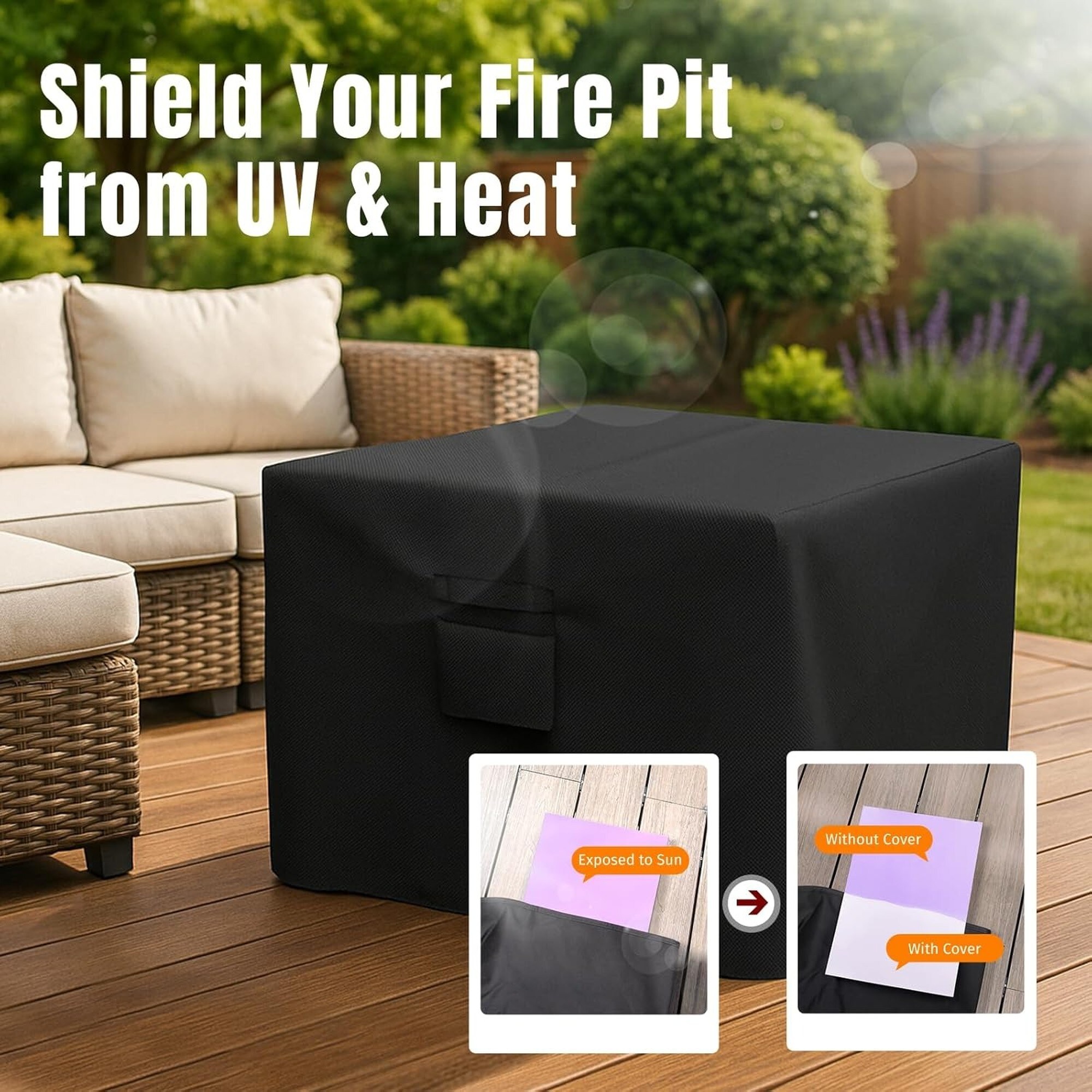 Numhew NHDREW26180 Fire-Pit-Covers - View #6