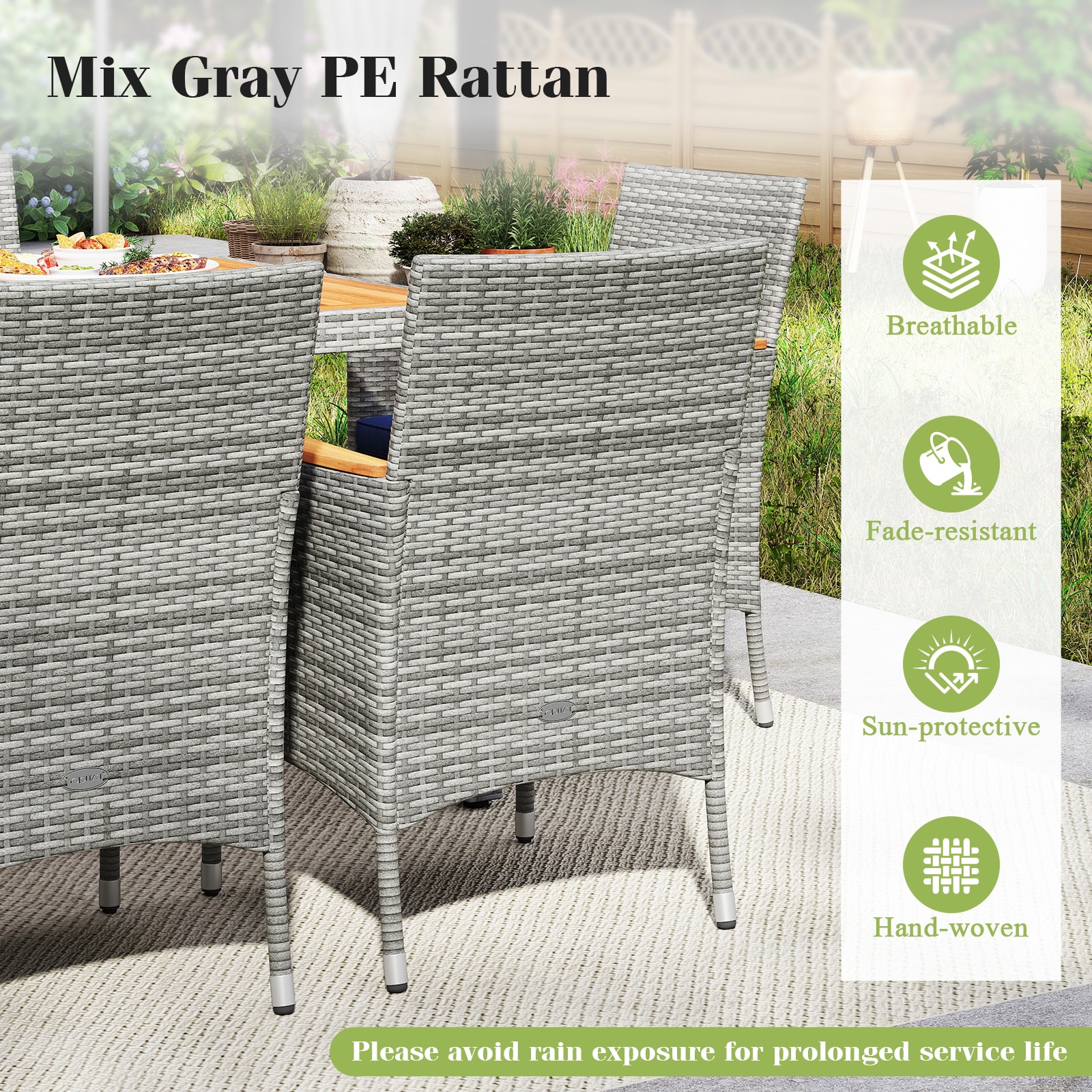 LIVIZA OUJ73183NY-X Patio-Dining-Sets - View #5