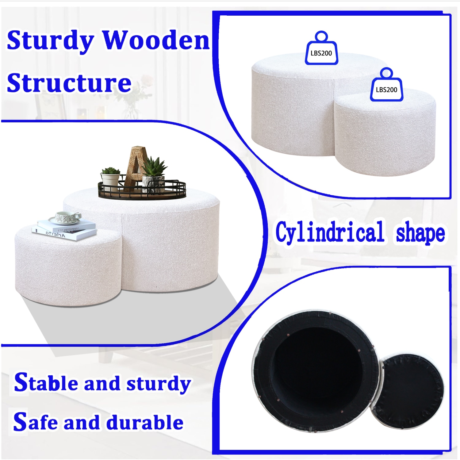 Streamdale Furniture W1435P163393 Indoor-Ottomans - View #5