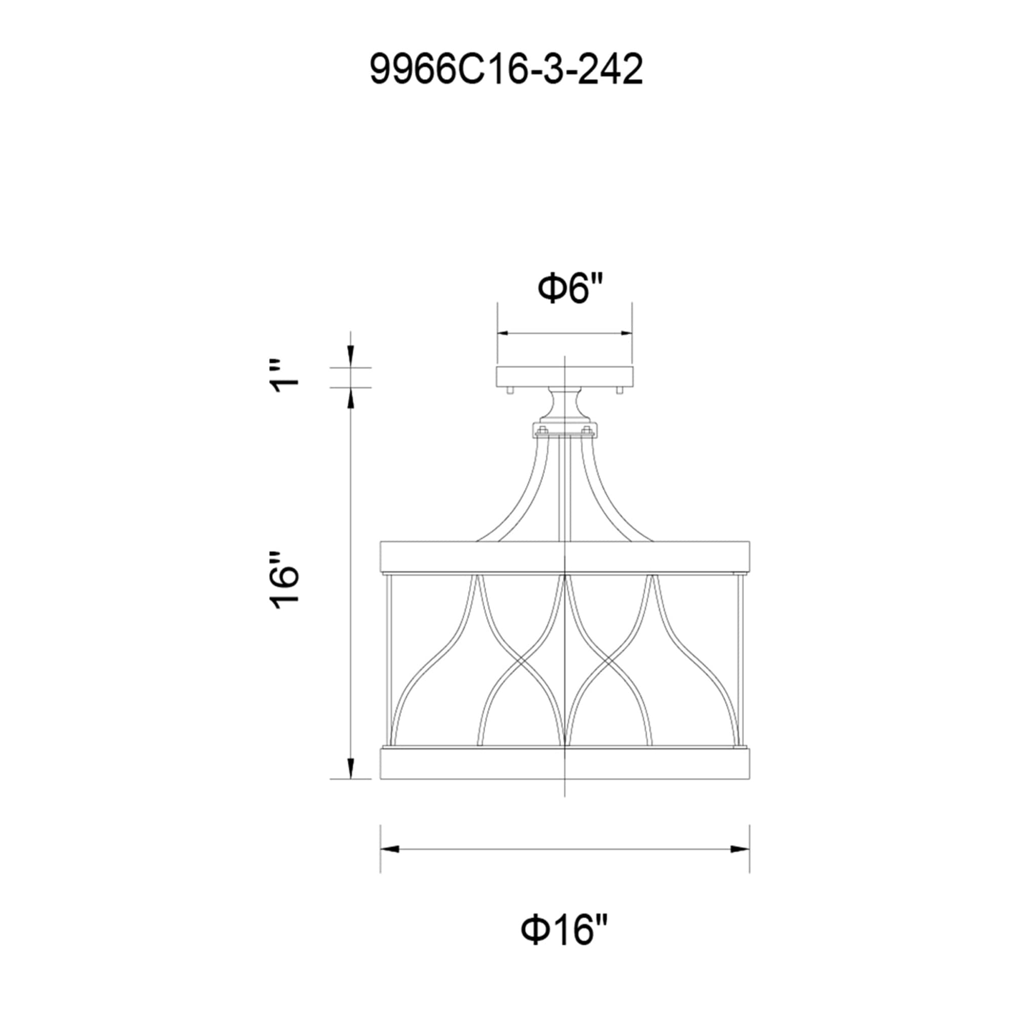 CWI Lighting 9966C16-3-242 flushmounts - View #7