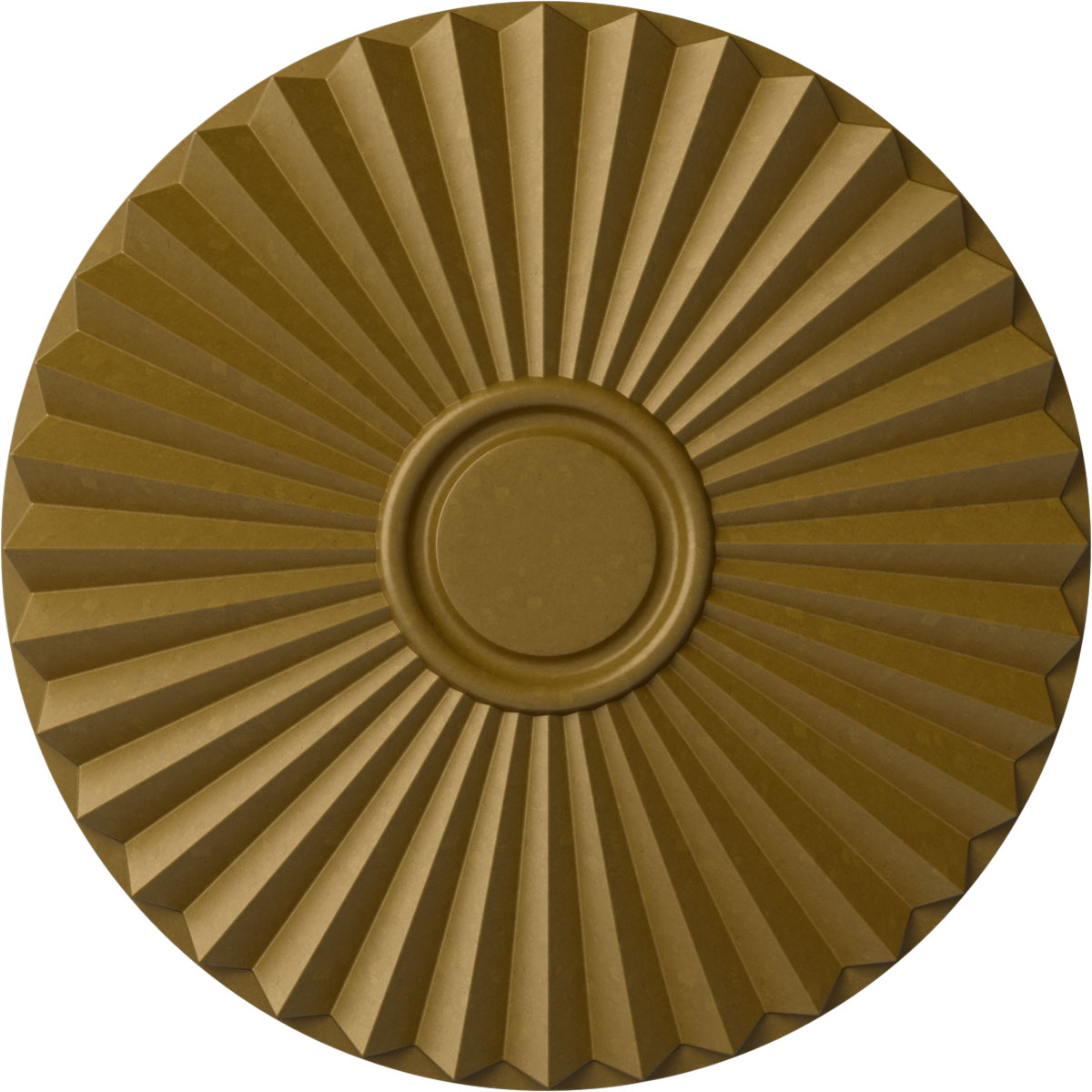 Ekena Millwork CM20SHGLS Shakuras 19.75-in W x 19.75-in L Gold Polyurethane Ceiling Medallion