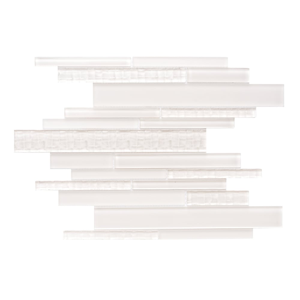 Karma Cream 12" x 12" Glass Mosaic Wall Tile