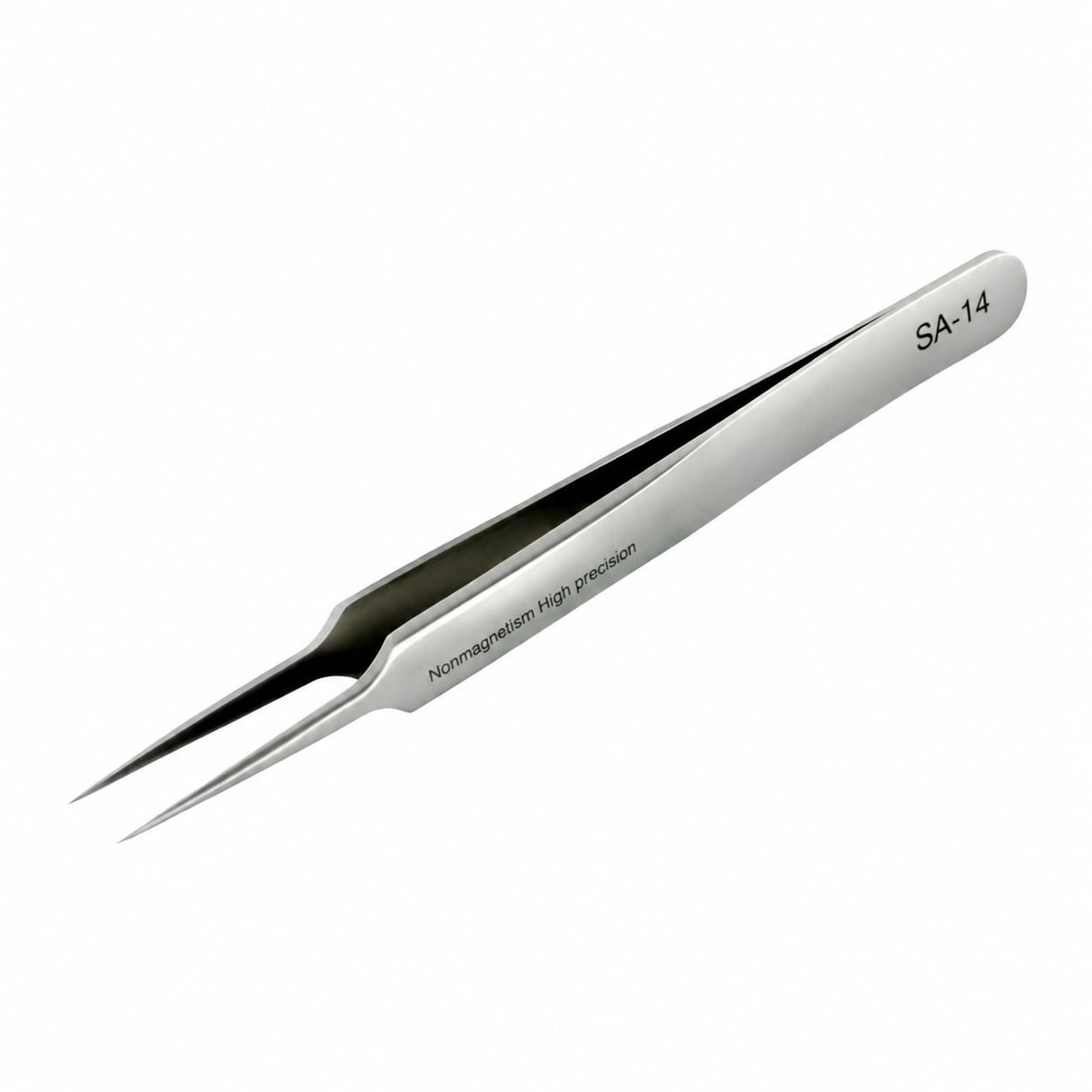 Linder Group Inc Stainless steel precision tweezers ultrafine pointed tip nonmagnetic for craft electronics soldering jewelry making experimental work easy grip #L3SY3GTL