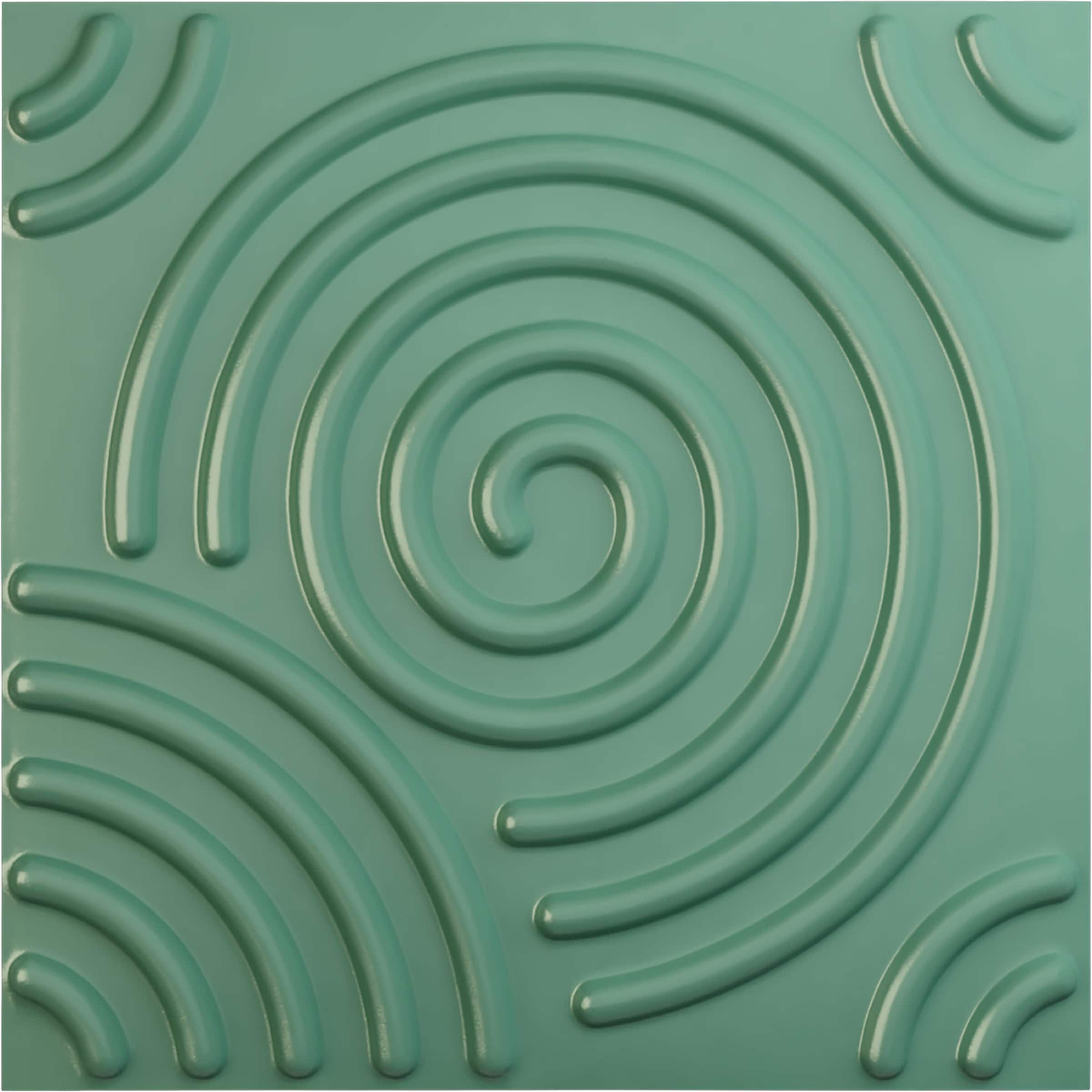 Ekena Millwork WP20X20SPFSM-CASE-12 19-5/8-in x 19-5/8-in Embossed Paintable/Stainable Green PVC Wall Panel ( 12 -Pack, Covers 32.04-sq ft )