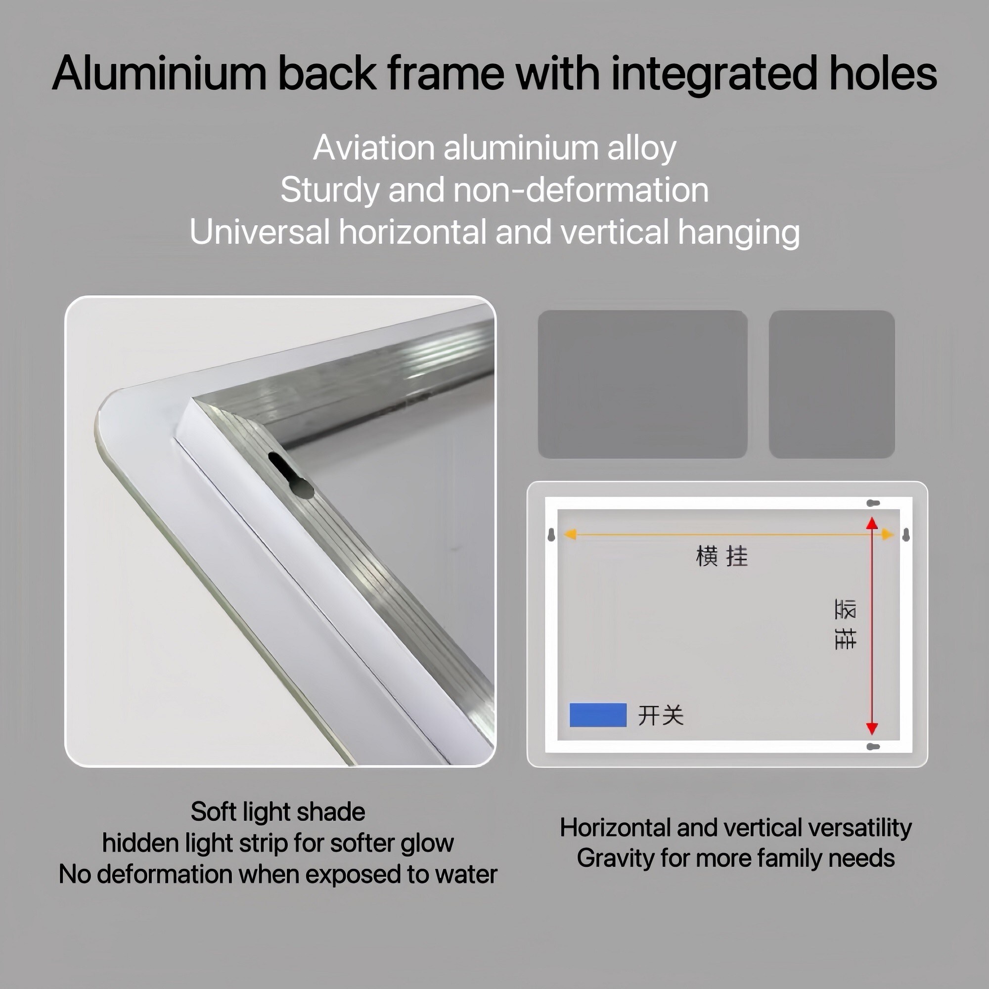 ToolCat SF1-15-YT Framed-Bath-Mirrors - View #6