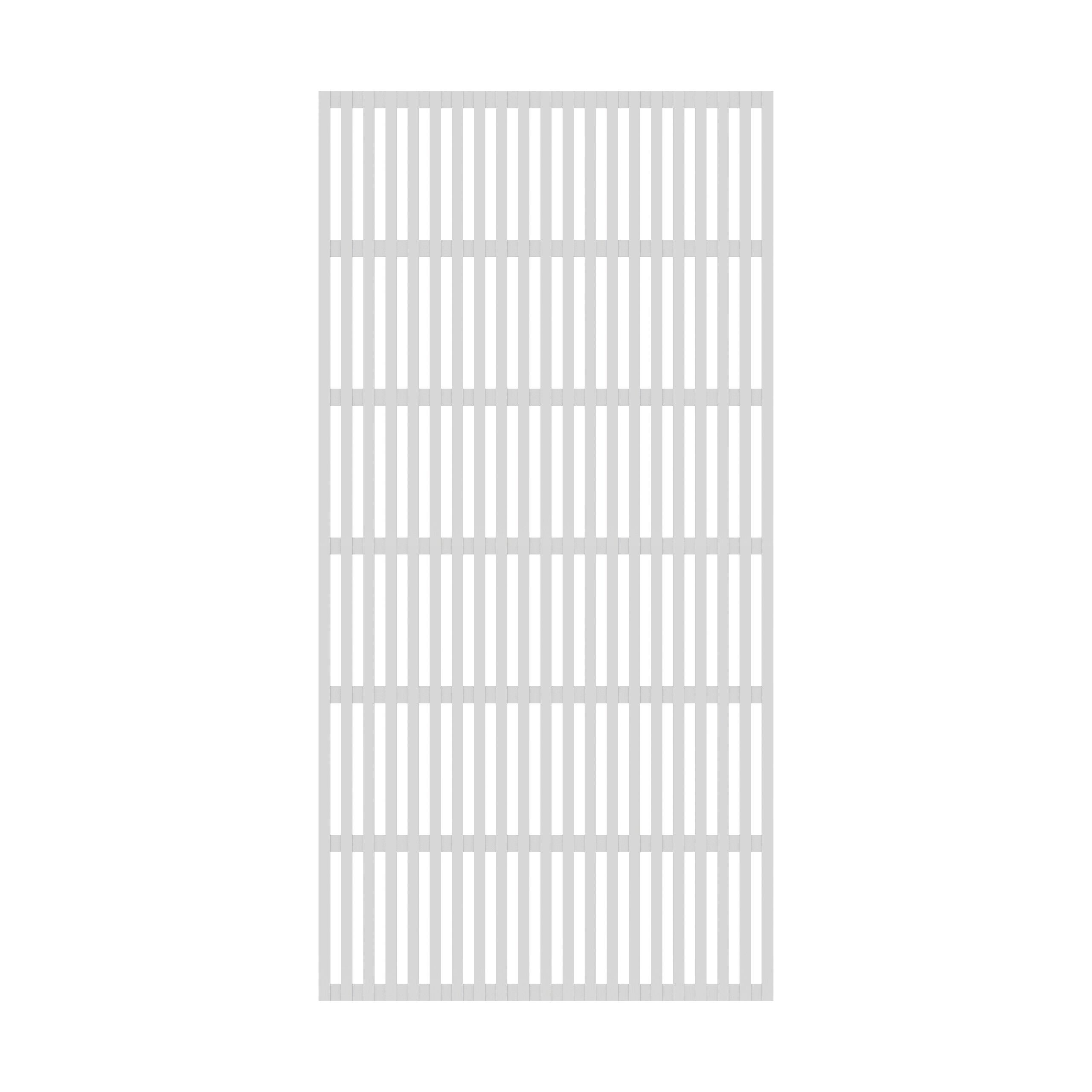 Freedom 48-in x 8-ft White Vinyl Decorative Lattice #73058174