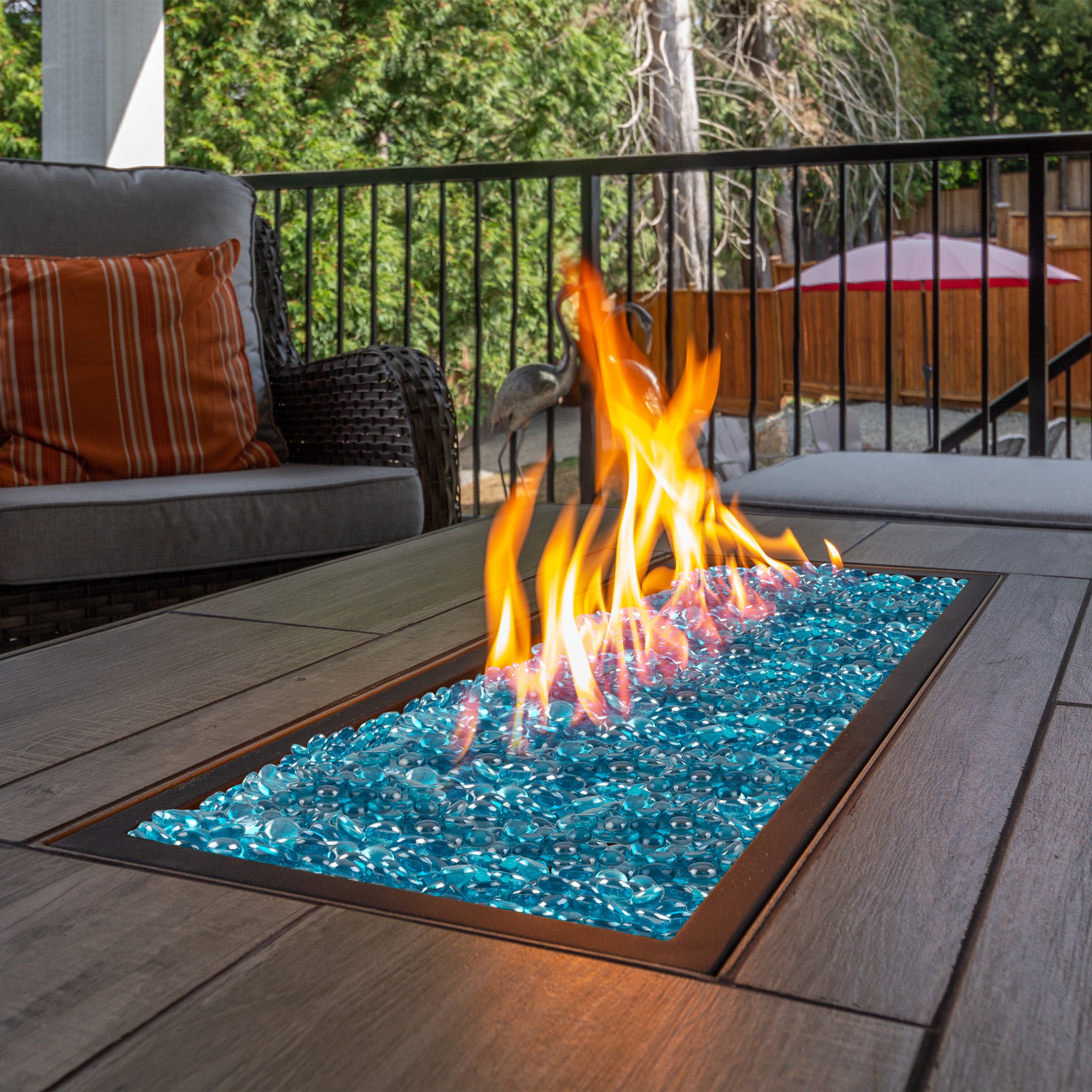 Home Complete Add Instant Wow-factor To Your Propane Gas Firepit or  Electric Fireplace with The Glass Firepit Rocks By Home-complete 50-T1383  at Lowes.com