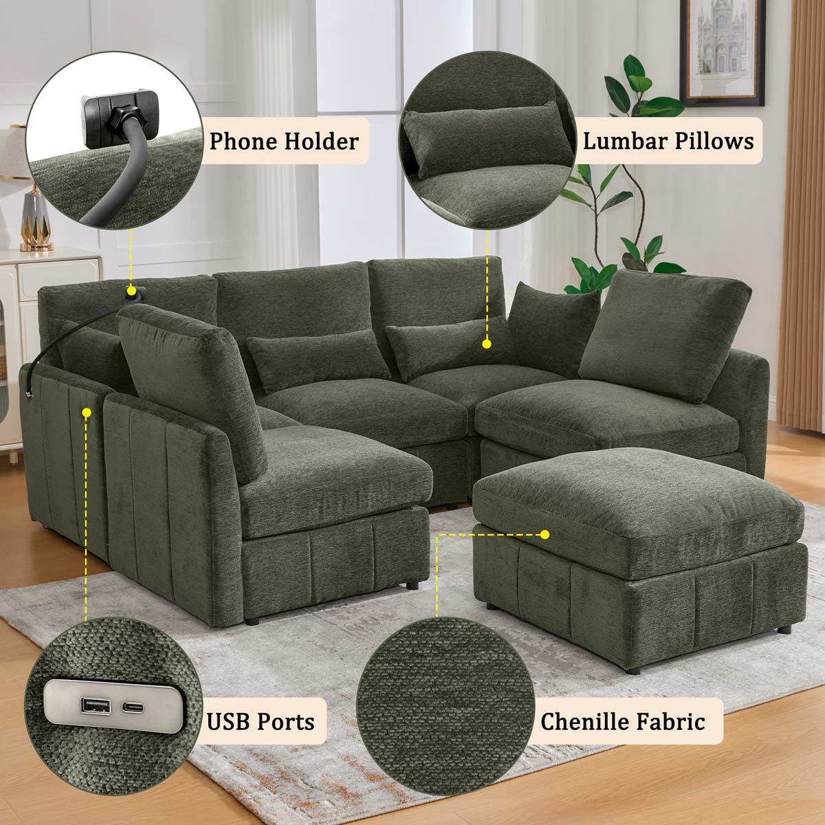 ModernLuxe N719S002050F Sofas-Loveseats - View #5
