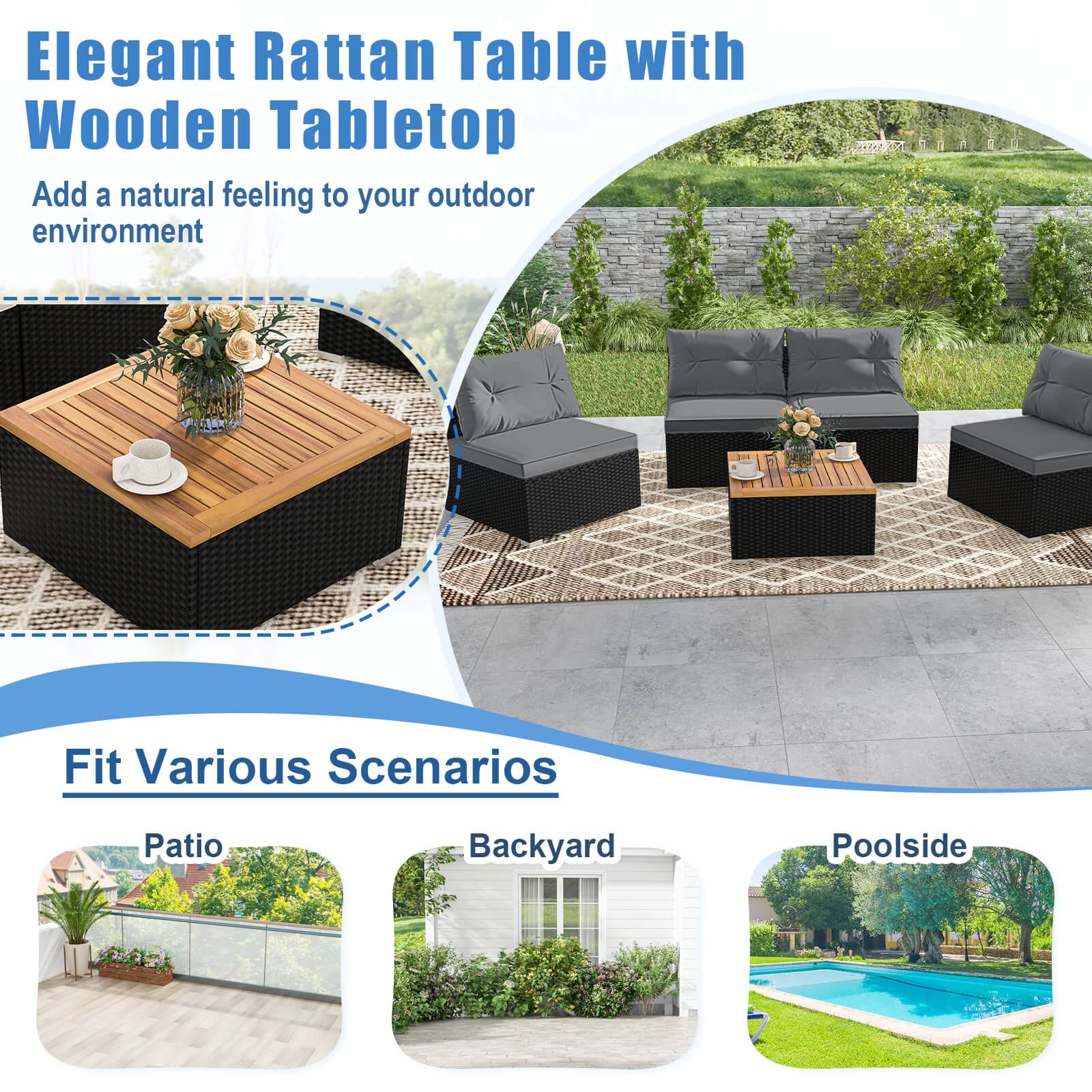 Costway HCST08305 Patio-Conversation-Sets - View #6