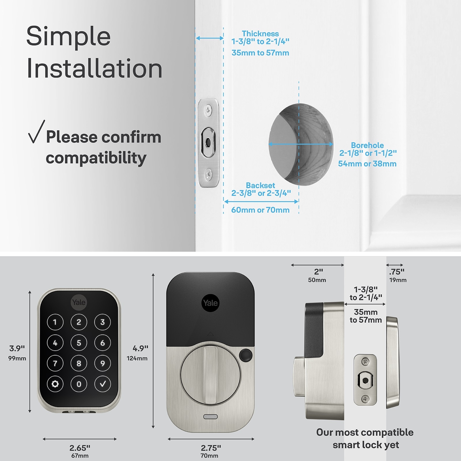 Yale YRD450-F-BLE-P05 Electronic-Door-Locks - View #7